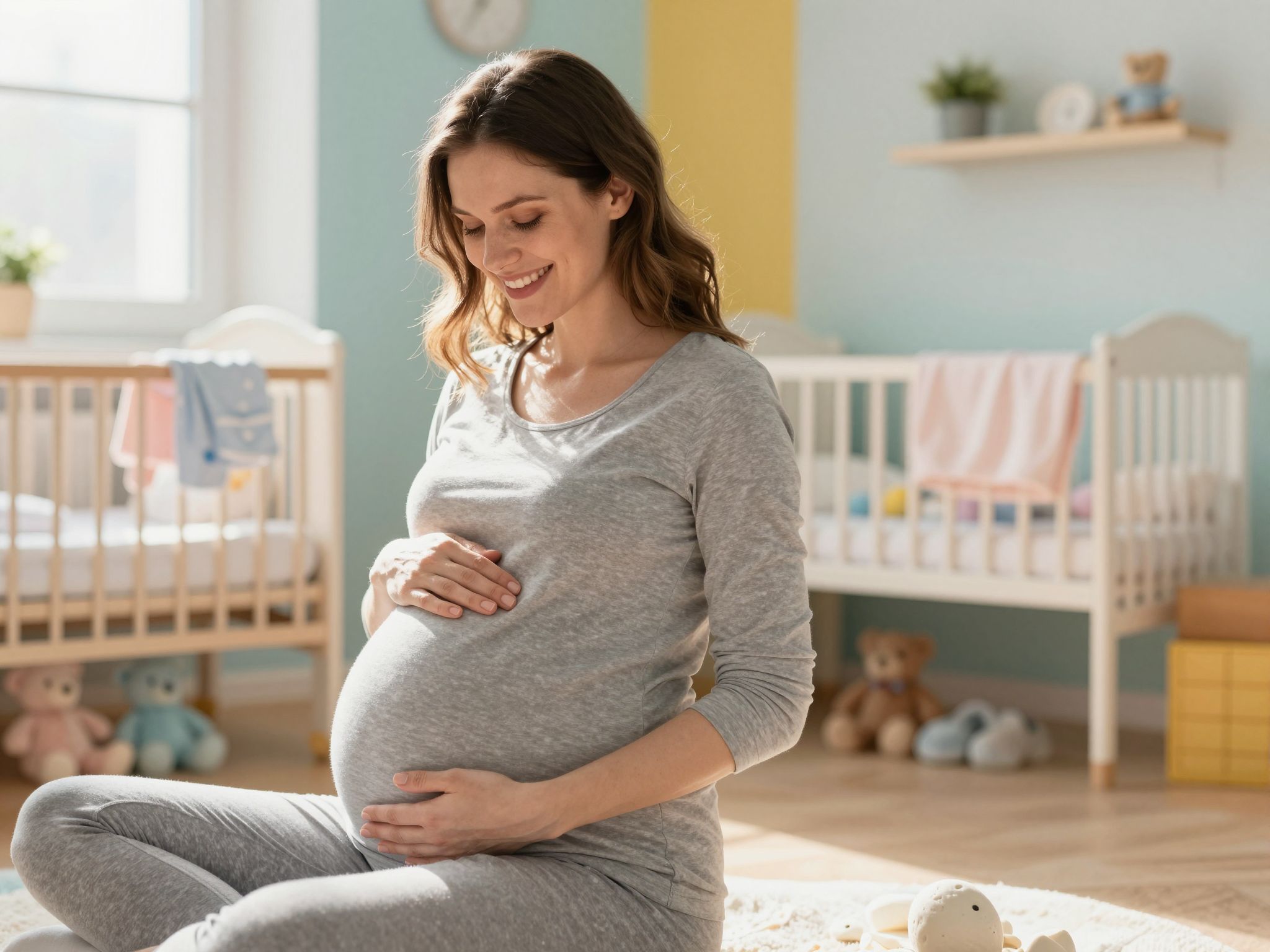 A harmadik trimeszterben a baba gyorsan növekszik.