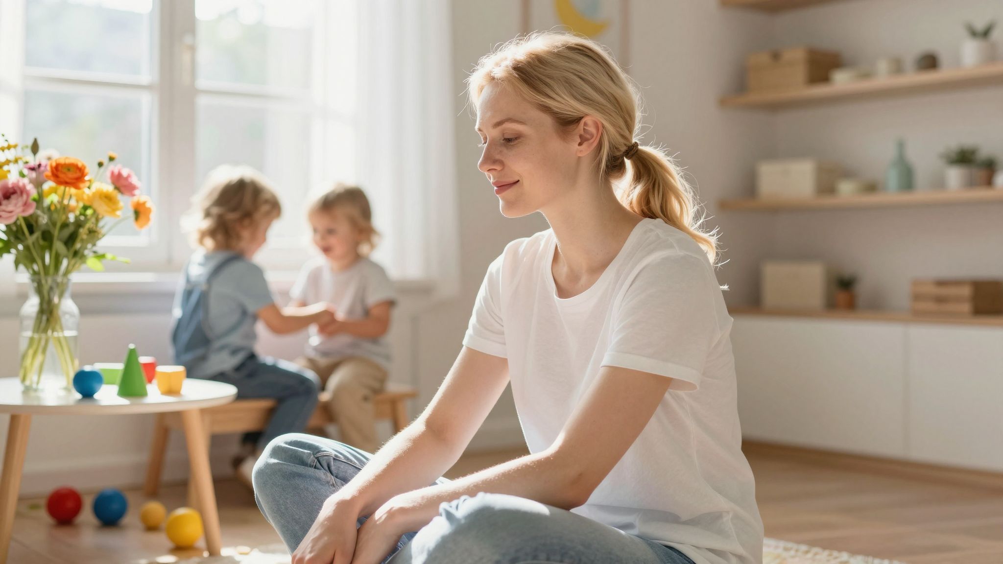 Az anya magányos pillanatai segítik a feltöltődést.