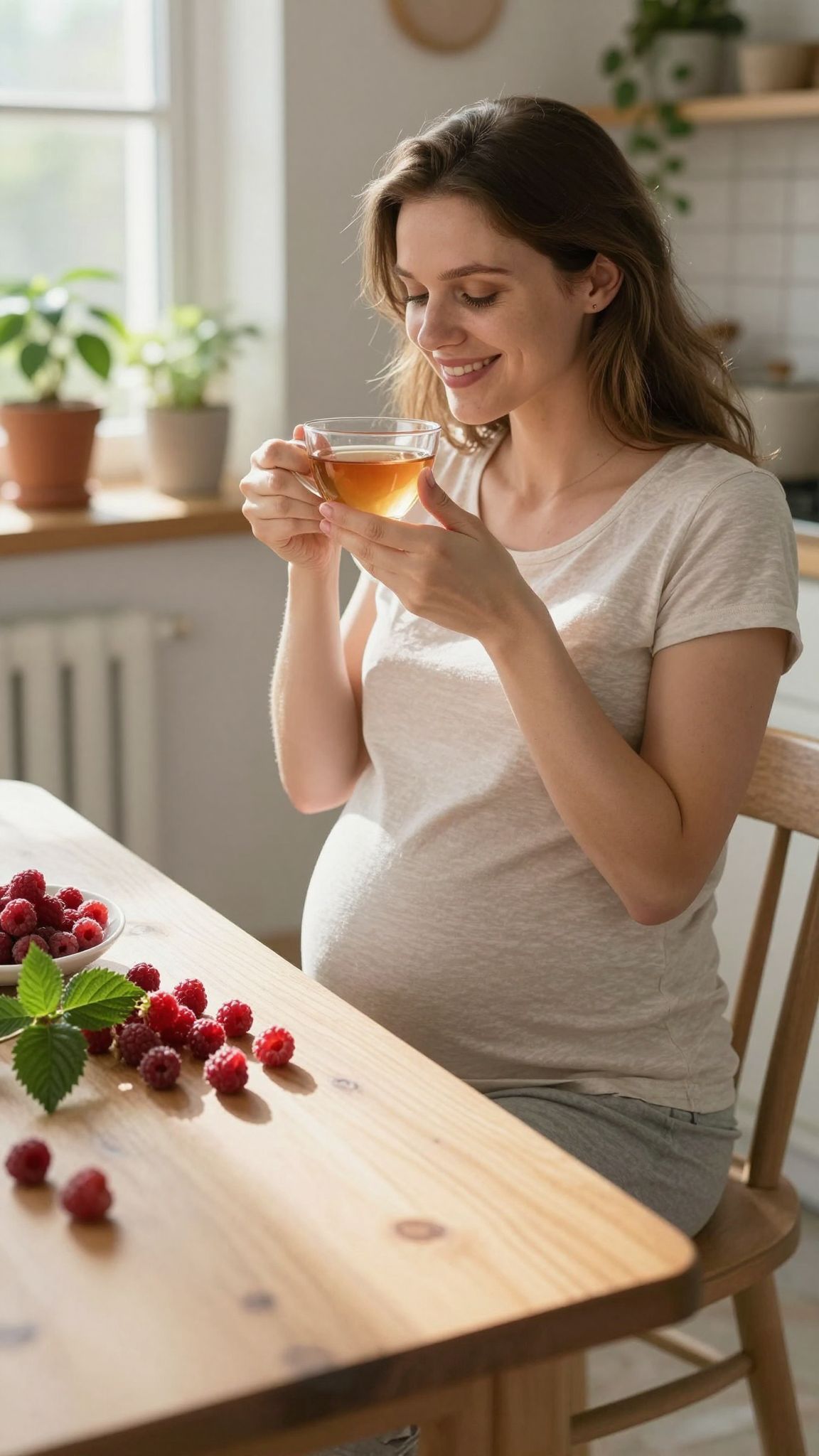 A málnalevél tea segíthet a szülés előkészítésében.