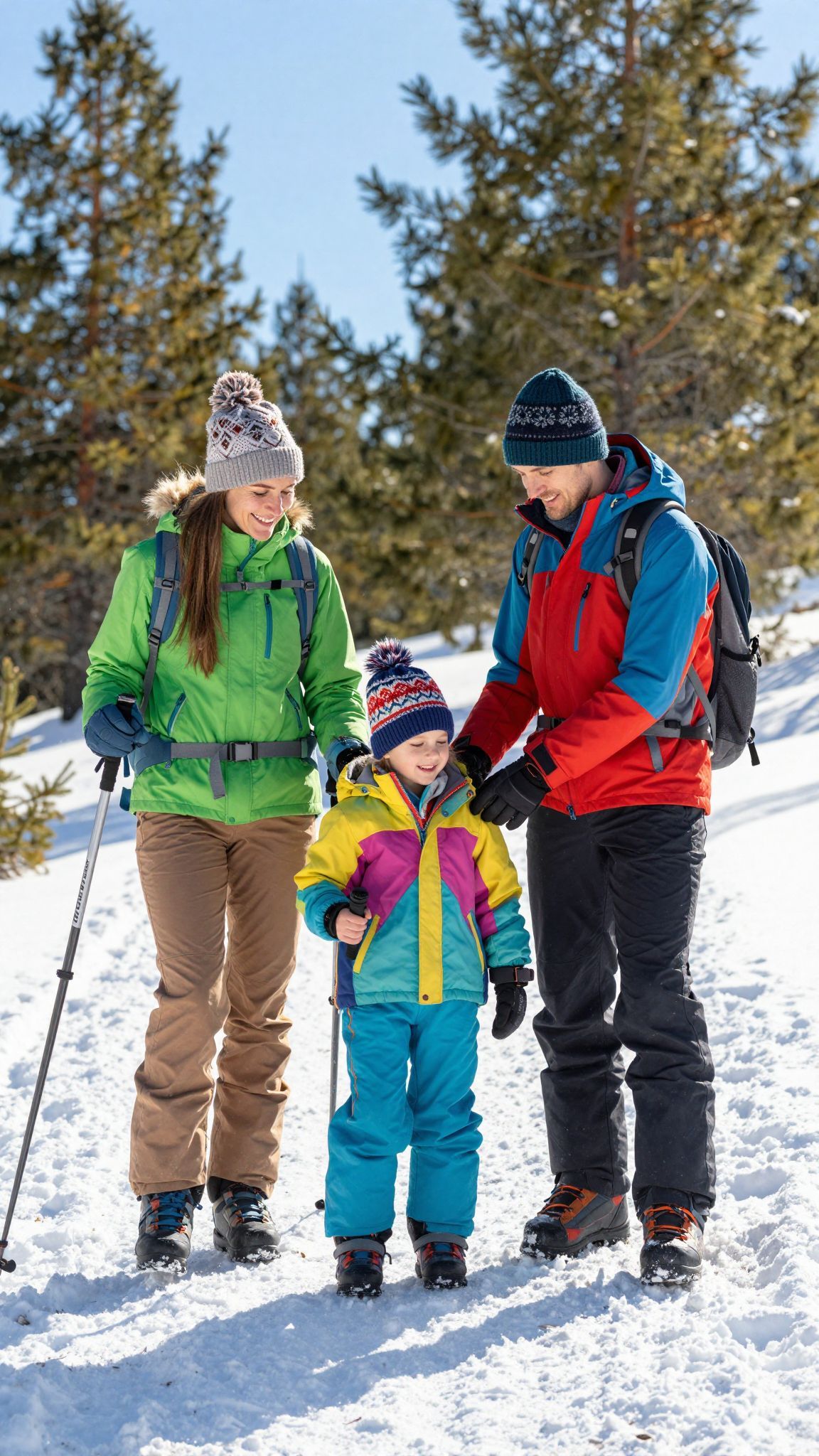 A réteges öltözködés elengedhetetlen a téli túrázáshoz.