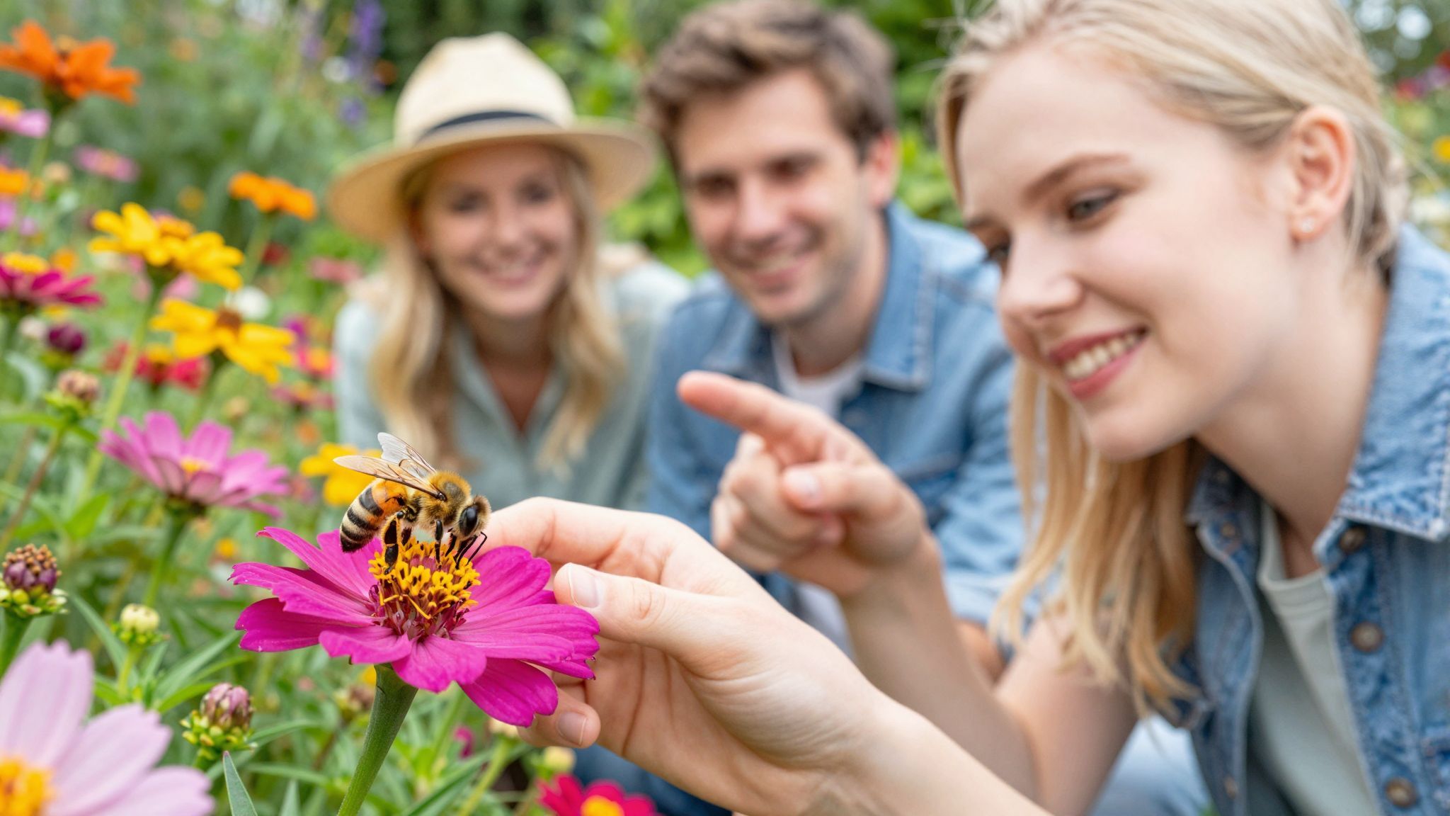 A méhek és darazsak pollinátorok, életünk elengedhetetlen részei.