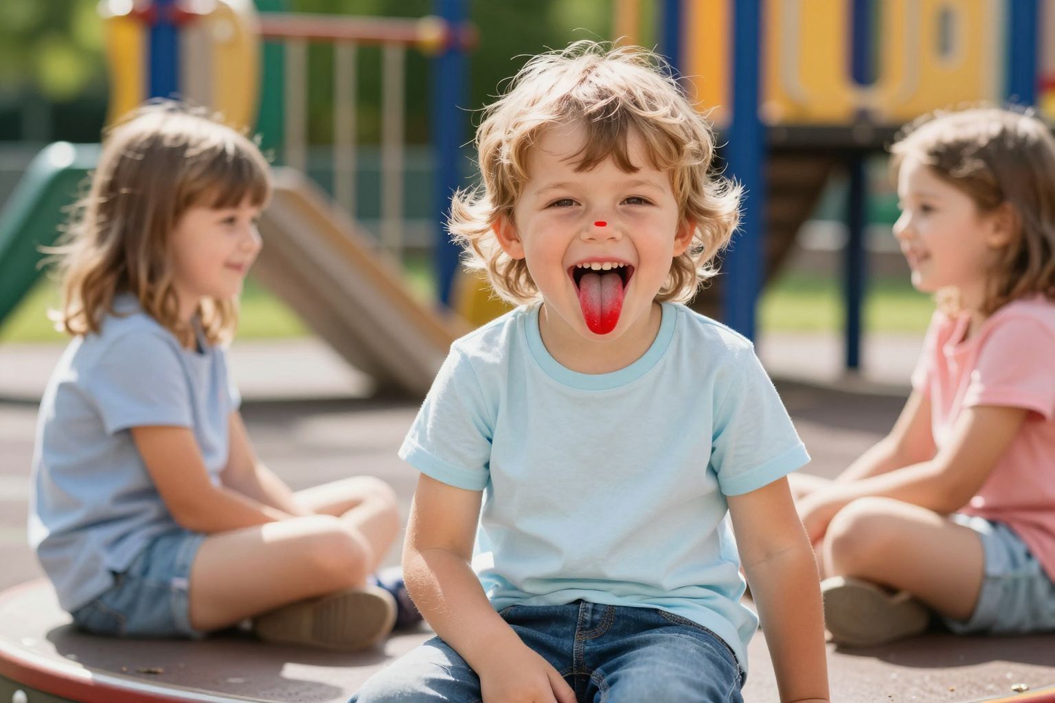 A skarlátos nyelv a skarlát jellegzetes tünete.