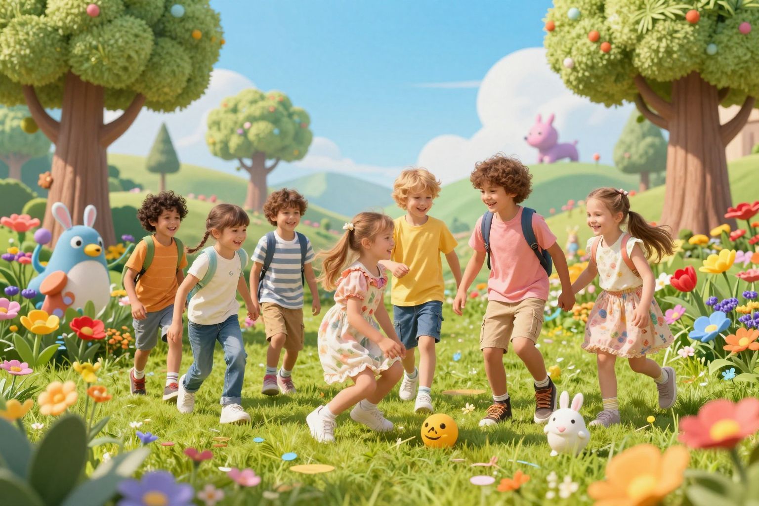 A gyerekek játék közben tanulják meg a szeretetet.