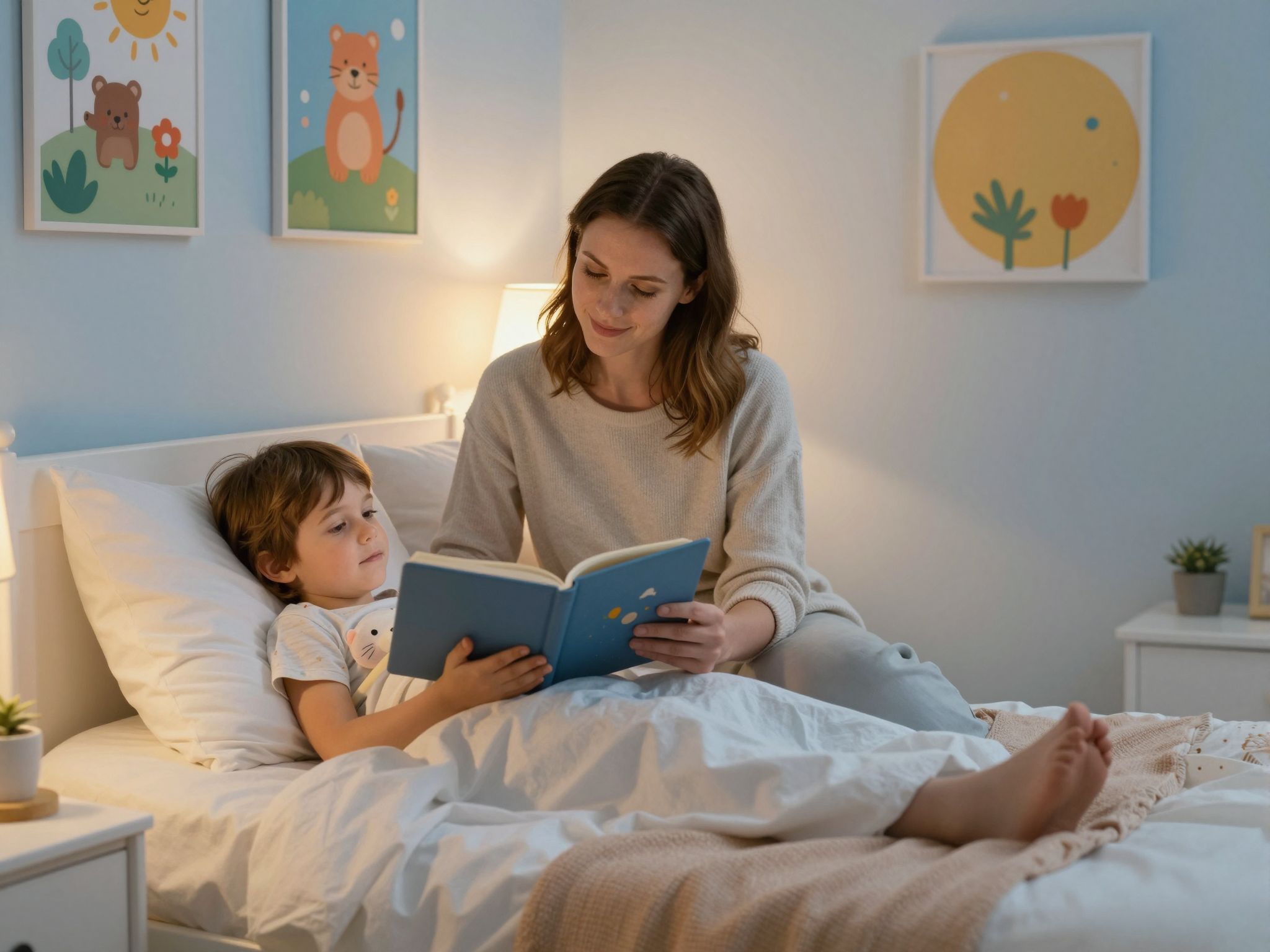 A pozitív szülői kommunikáció segíti a gyermek elalvását.