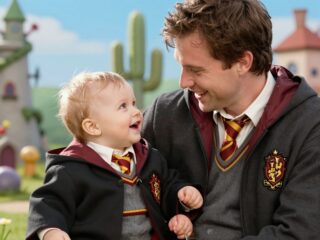 Amikor a valóság és a mese összekeveredik: ez a baba Harry Potternek nézte az apját