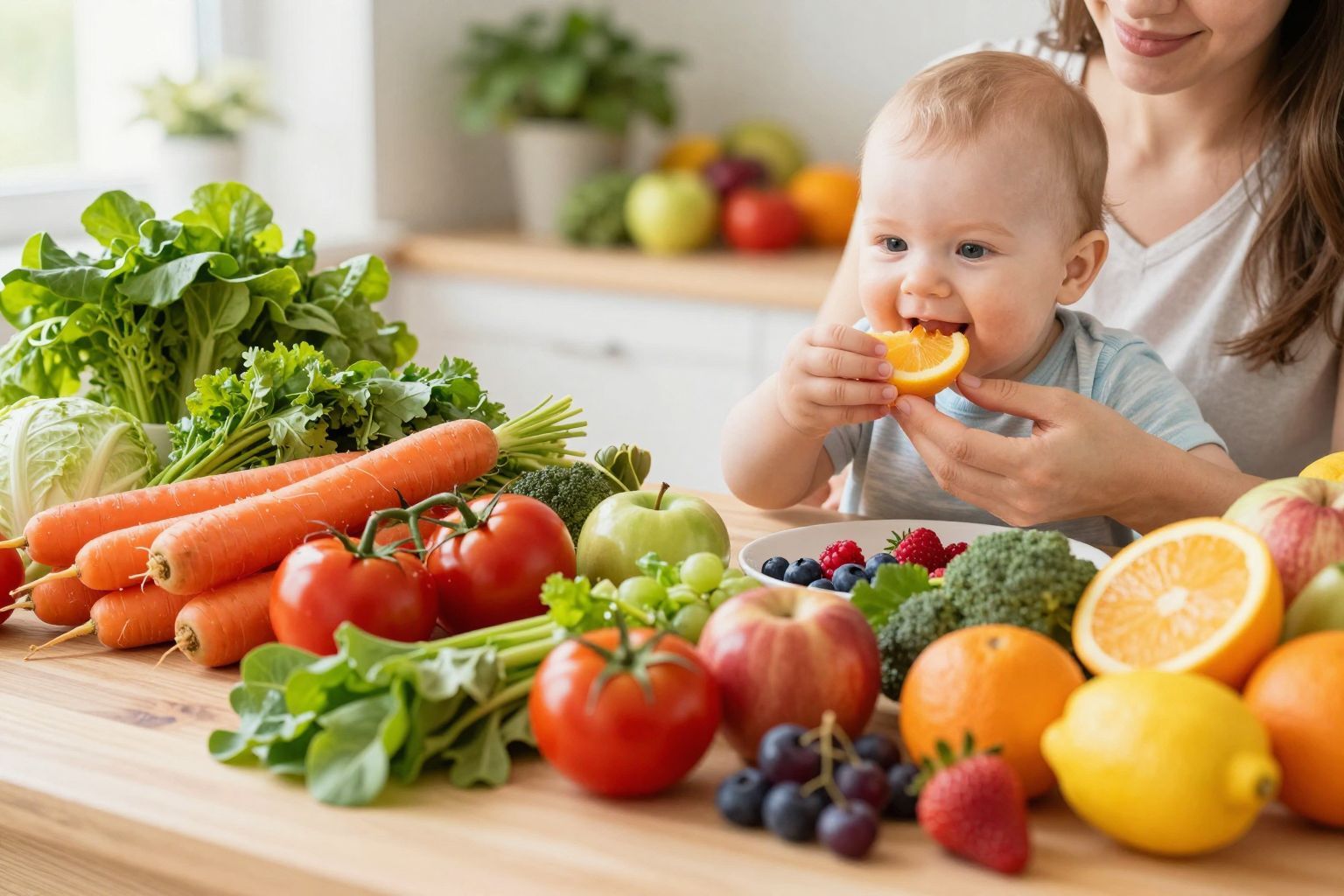 A változatos étrend segíti a baba ízérzékelését.