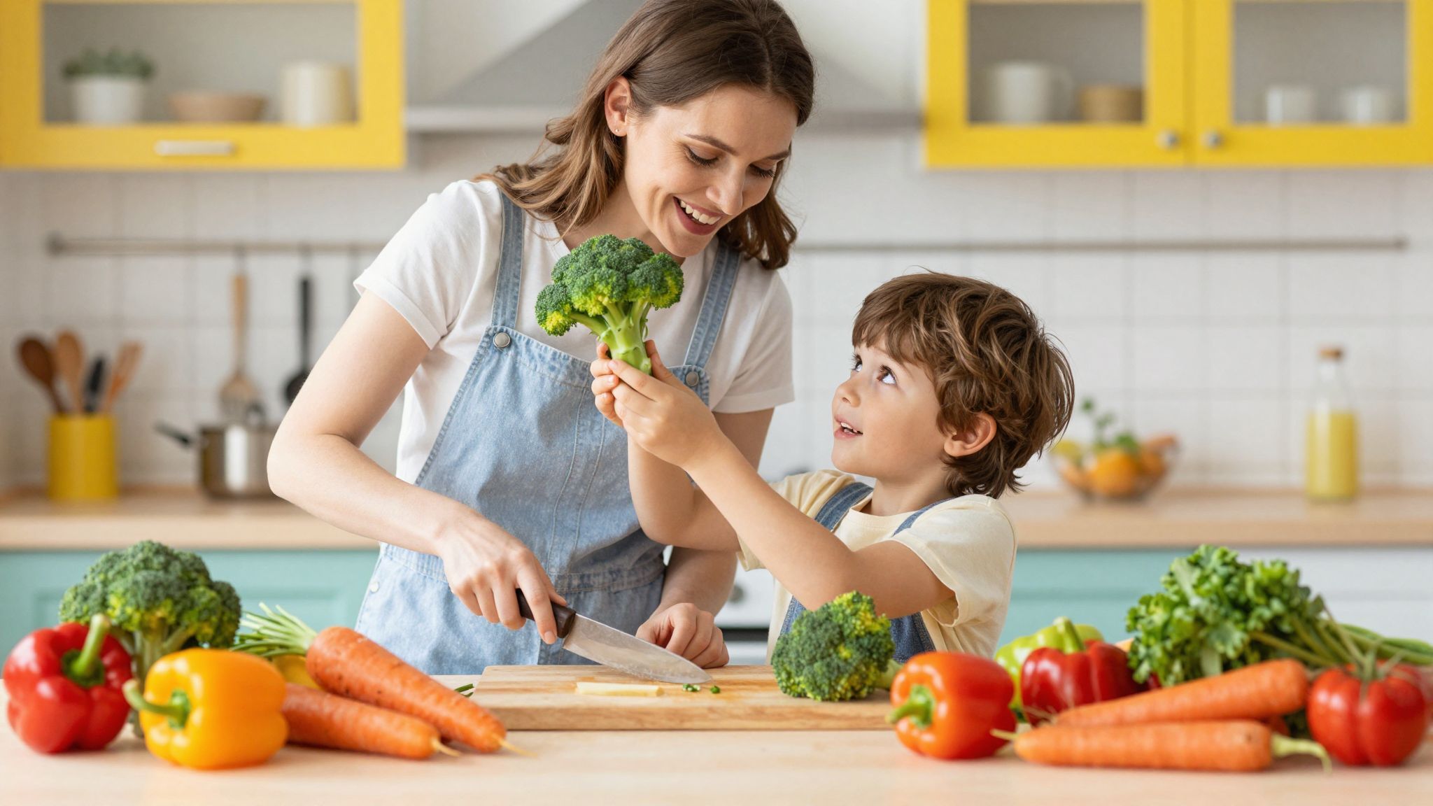 Az önkifejezés növeli a gyerekek zöldségek iránti érdeklődését.