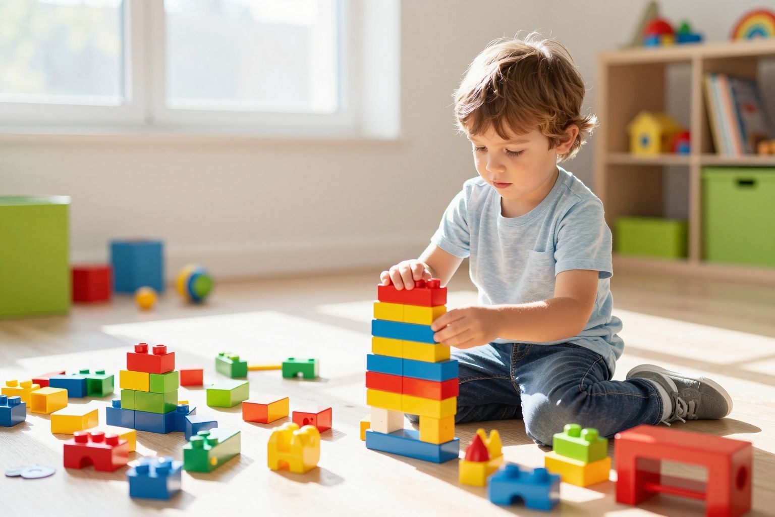 Az építőjátékok fejlesztik a finommotorikát és koordinációt.