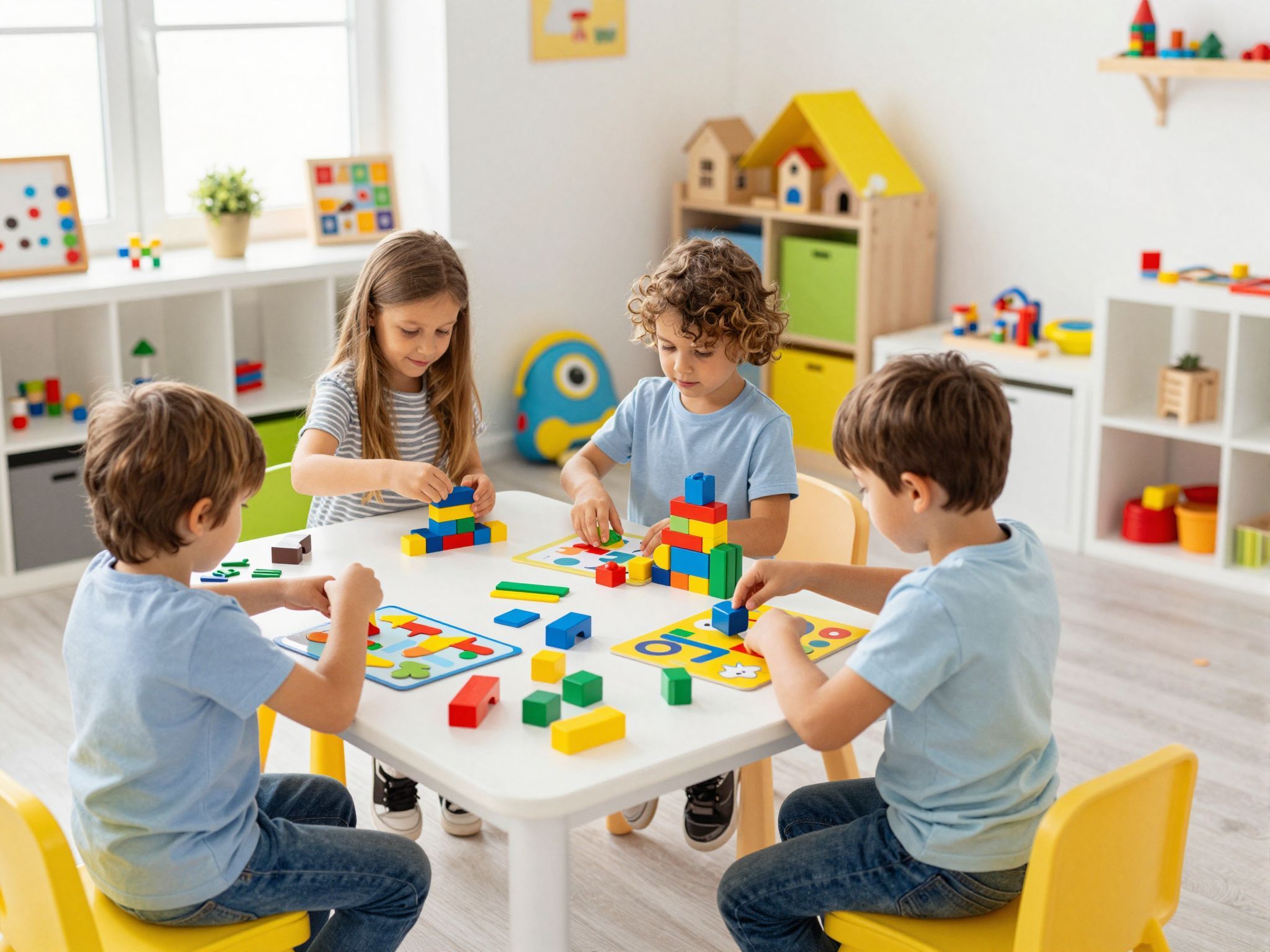 Az építőjátékok fejlesztik a kreativitást és a problémamegoldást.