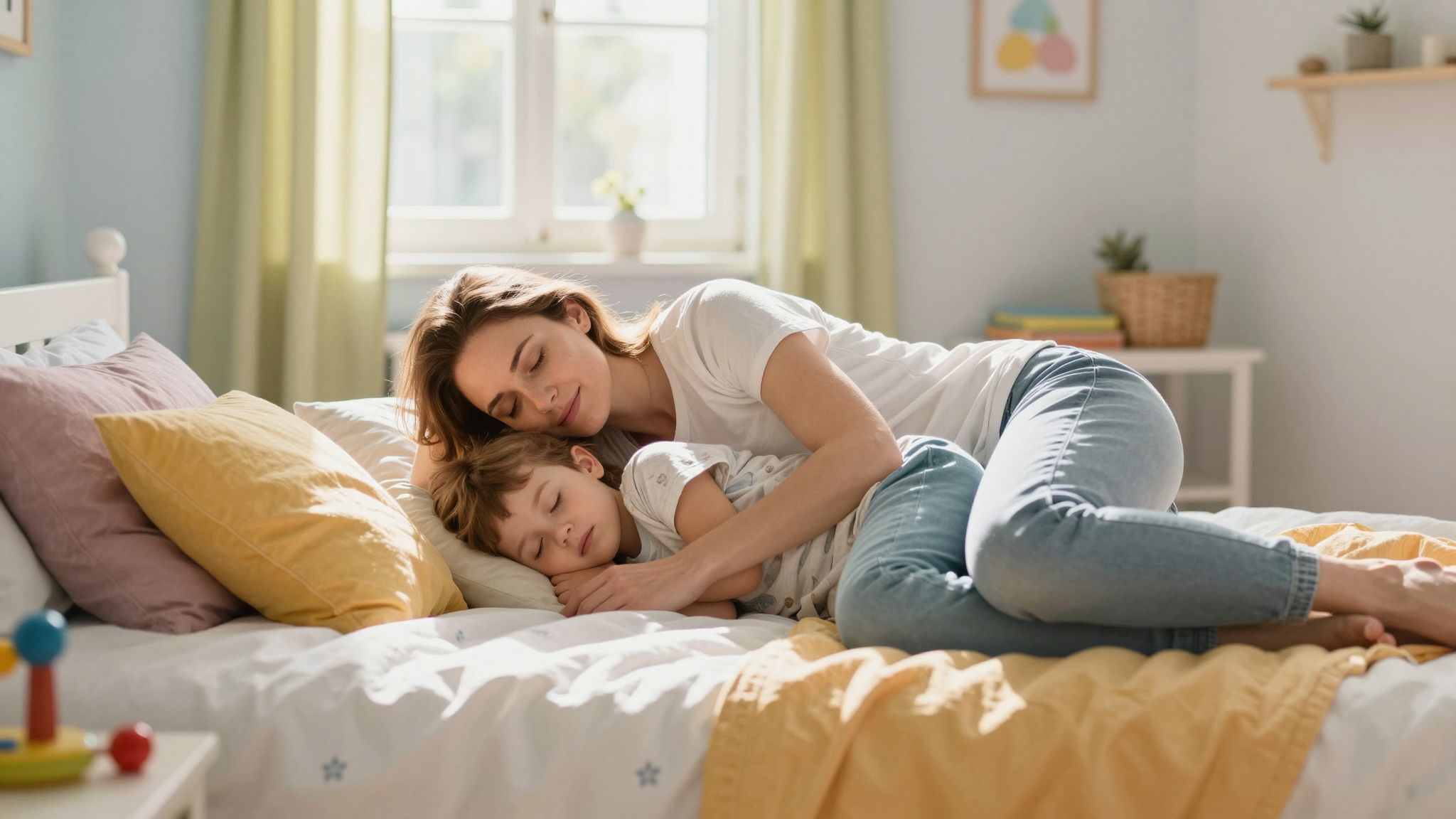 A délutáni alvás segíti a gyermek fejlődését.