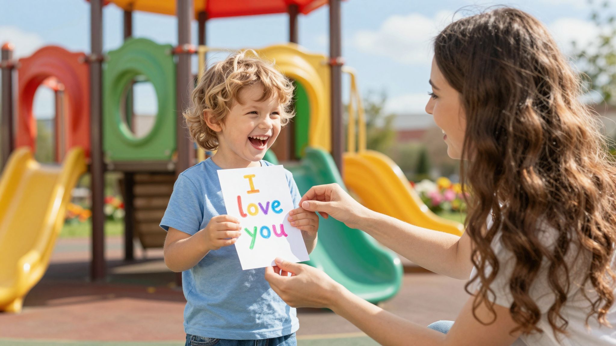 A gyerekek szeretete gyakran tettekben nyilvánul meg.