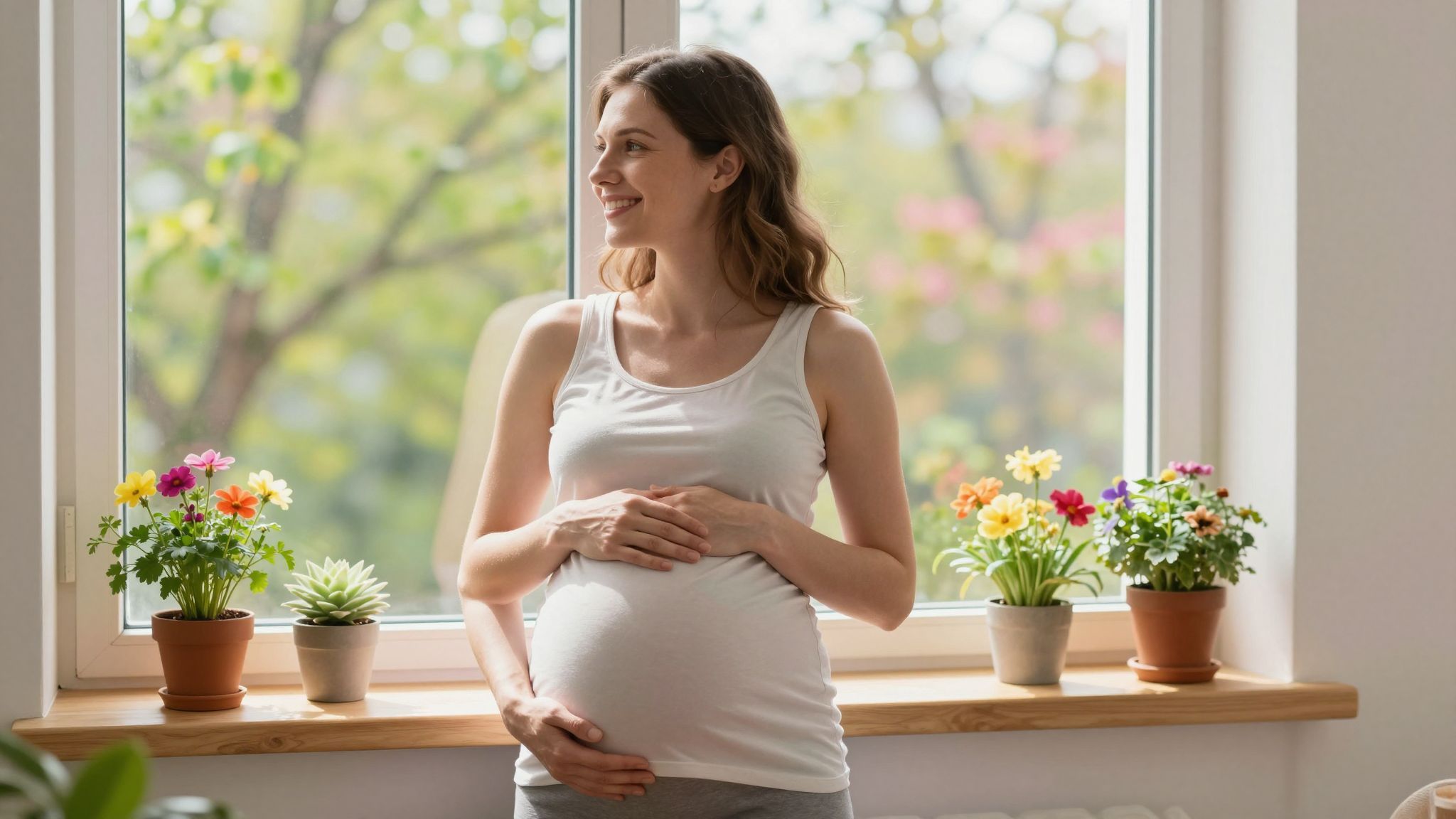 A terhesség idején fontos a megfelelő táplálkozás és pihenés.
