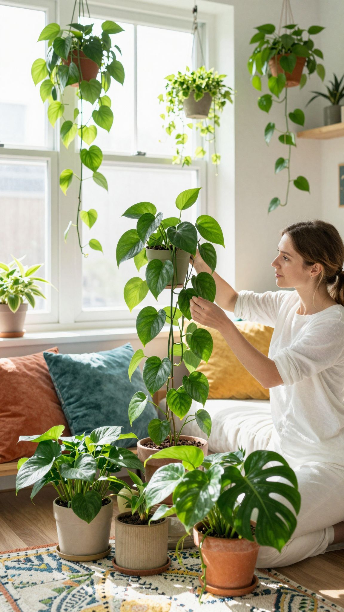 A futónövények könnyen karbantarthatók és gyorsan nőnek.