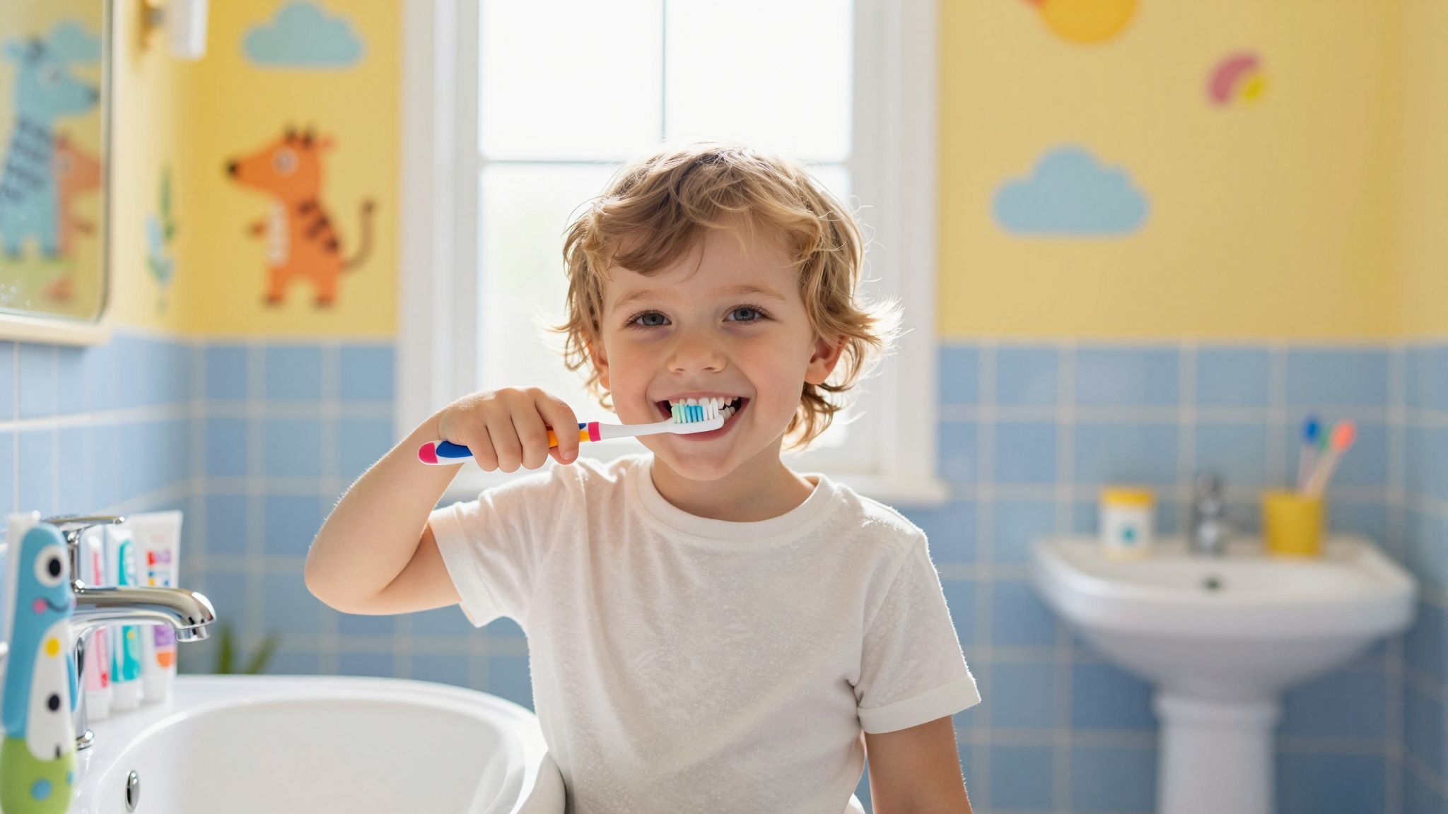 A fogmosás játékos tanítása segít a gyerekeknek.