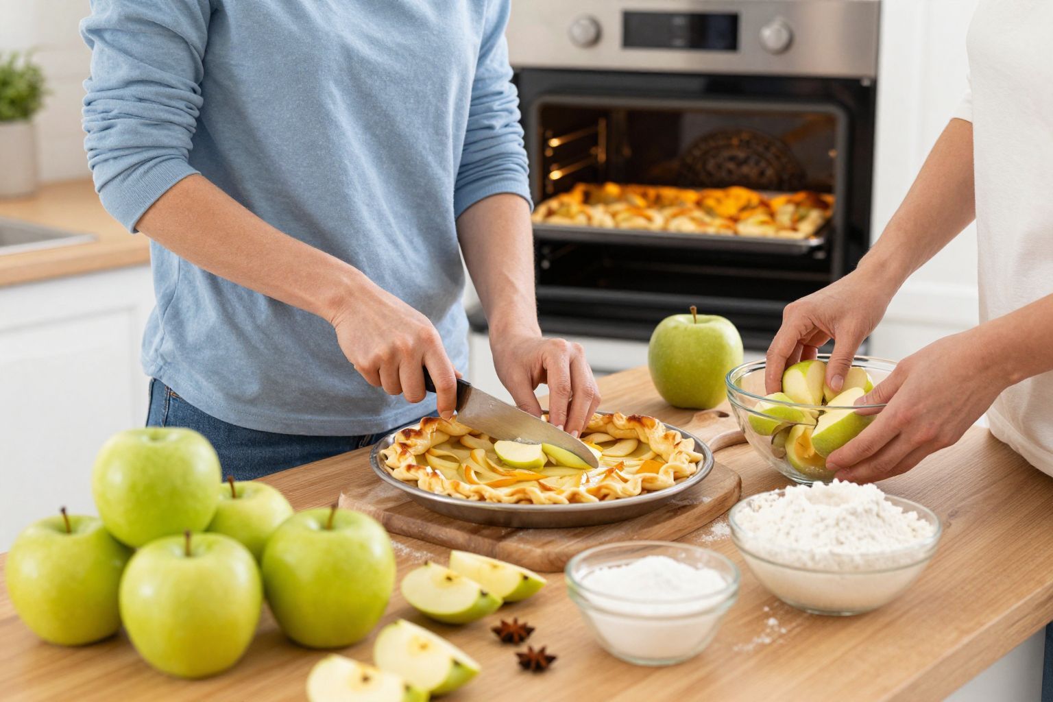 Az almás sütemények kalóriaszáma változó a hozzávalóktól.