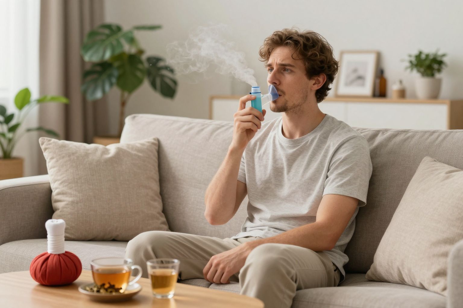 Az inhalálás segíti a nyálkahártya gyulladásának csökkentését.