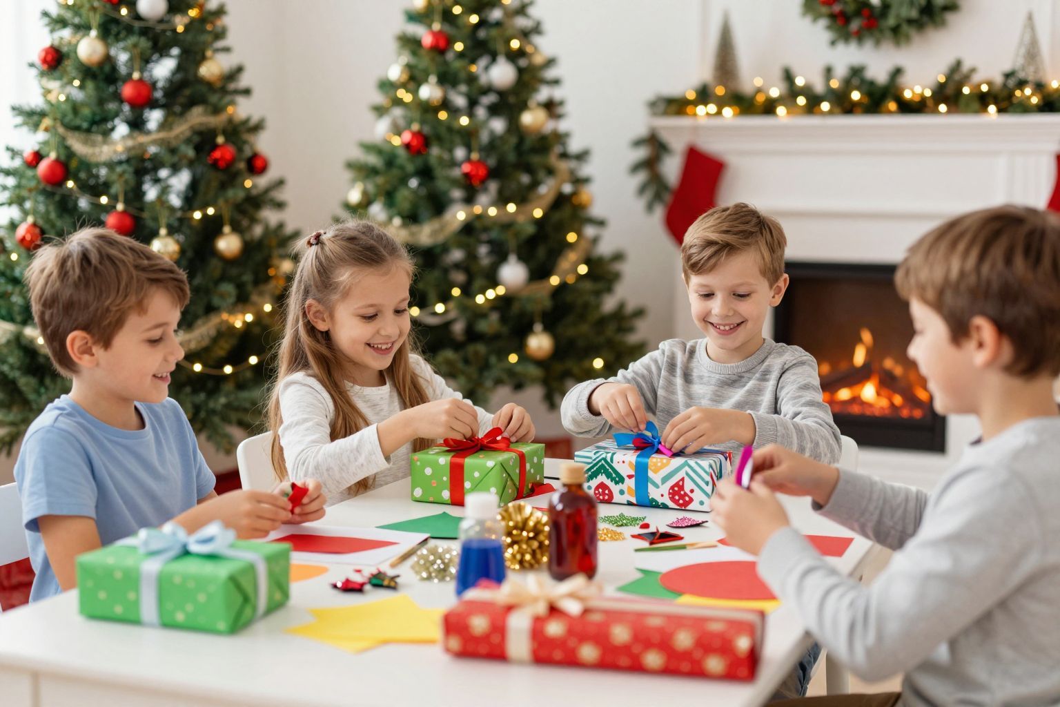 A gyerekek kreativitása színesíti a karácsonyi készülődést.