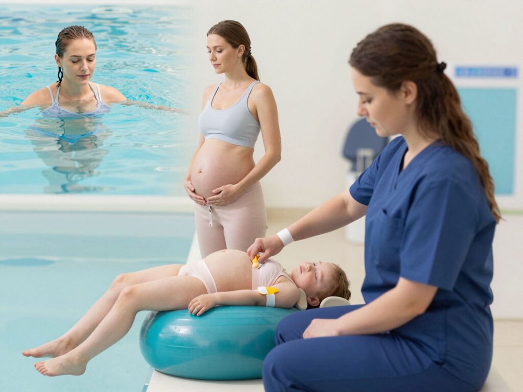 Hét szülési megközelítés: vízben, állva, labdán, epidurállal és továbbiak