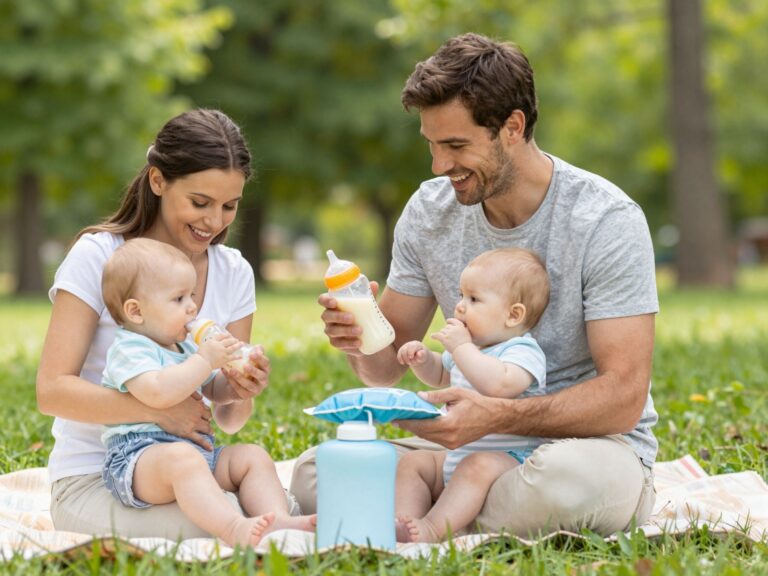 Hogyan tartsuk melegen vagy hidegen a tápszert, ha nem otthon etetünk?