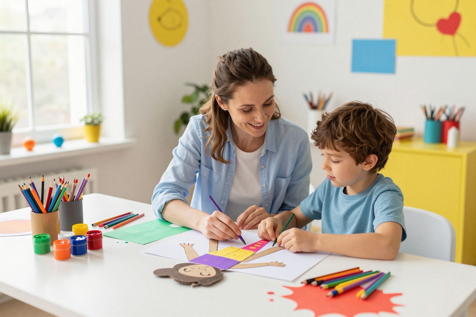Kreatív anyagok gyűjtése segít az eltökélt alkotásban.