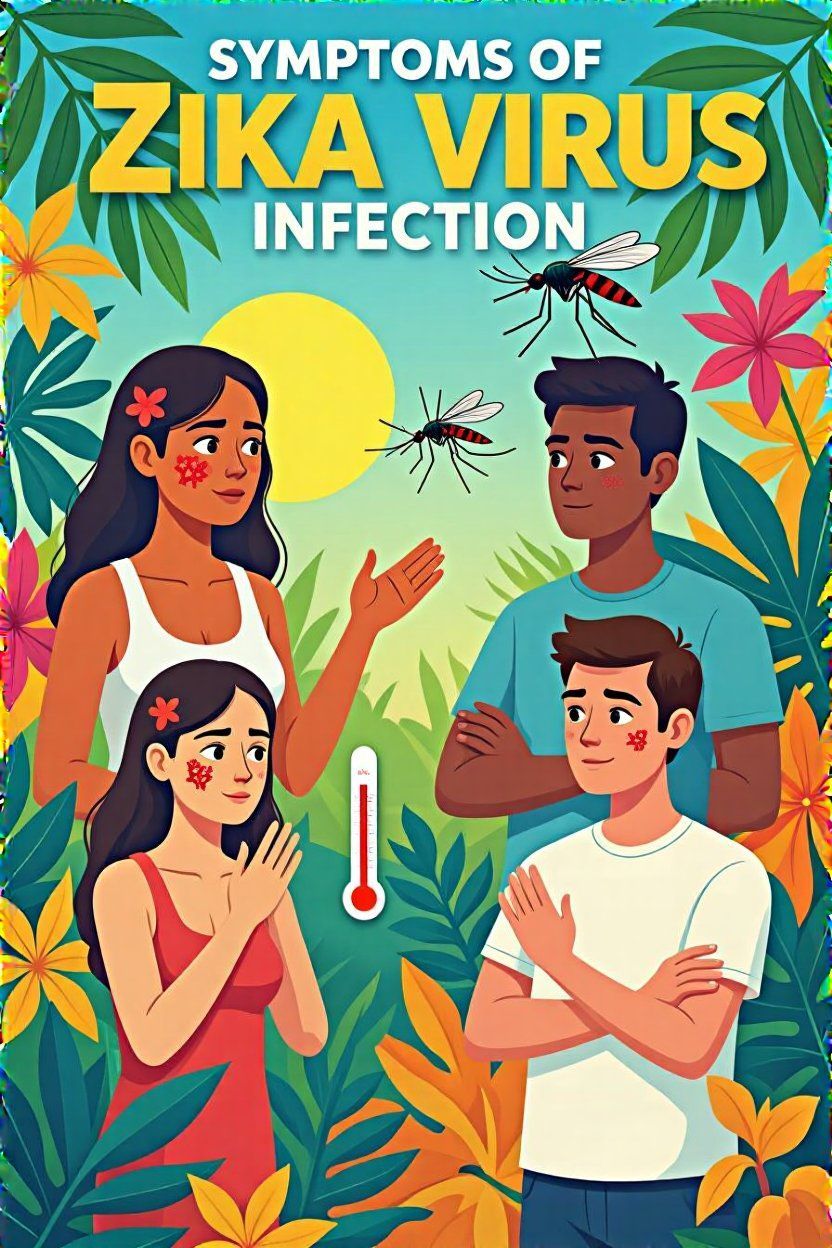 A Zika-fertőzés fő tünetei közé tartozik a láz.