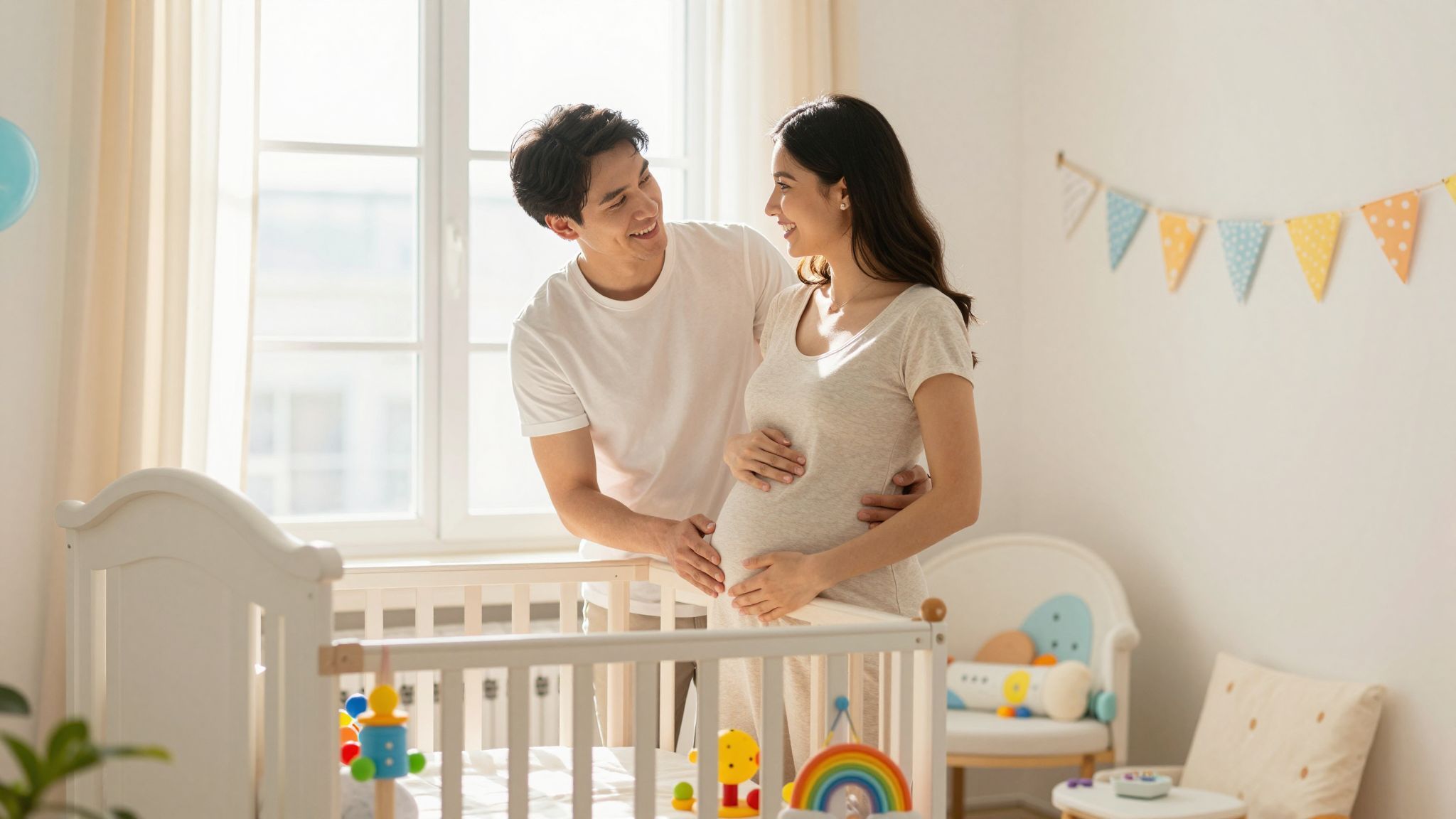 A támogató partner kulcsfontosságú a boldog szüléshez.