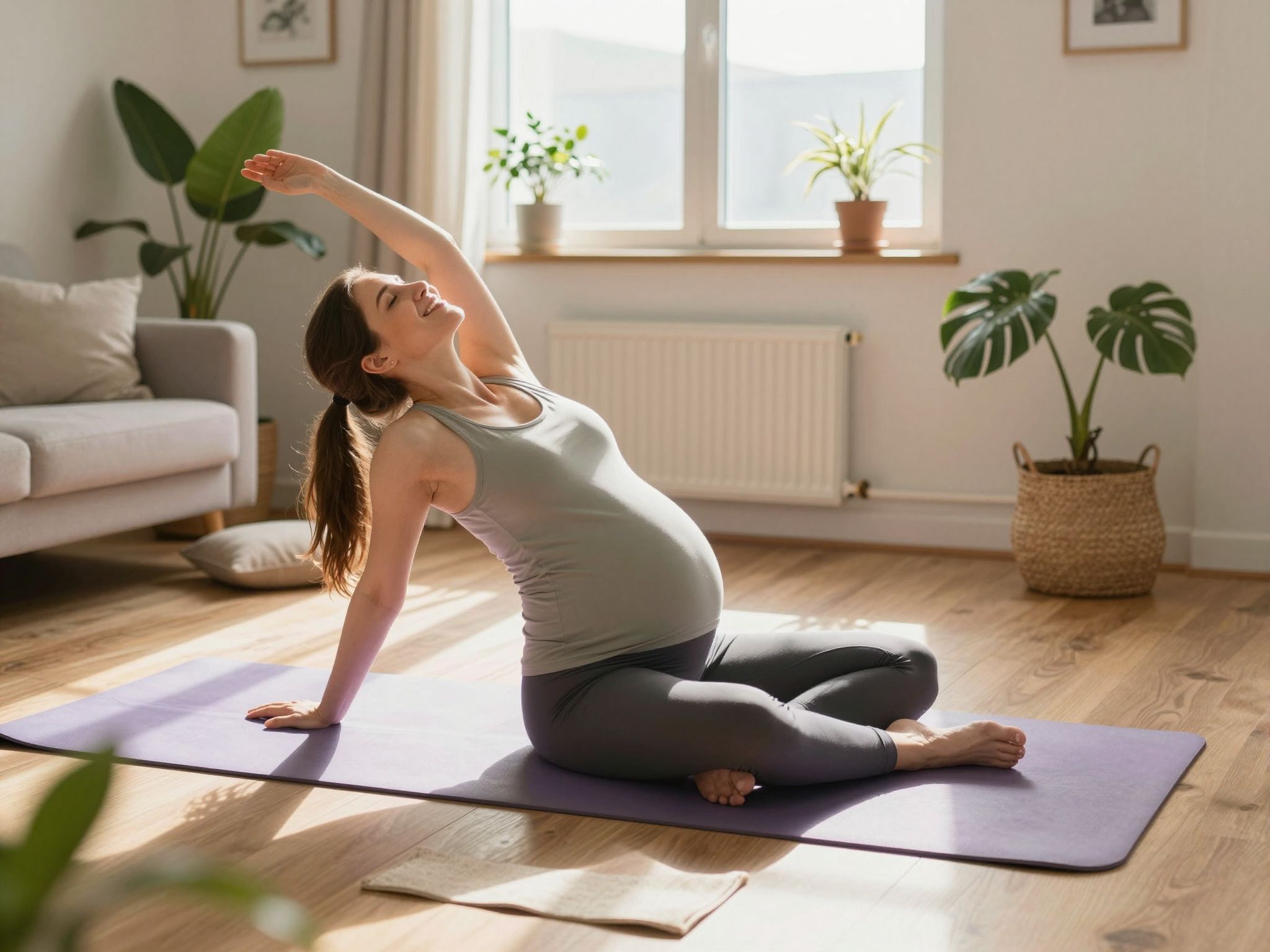 A rendszeres torna segít a várandós nők jólétében.