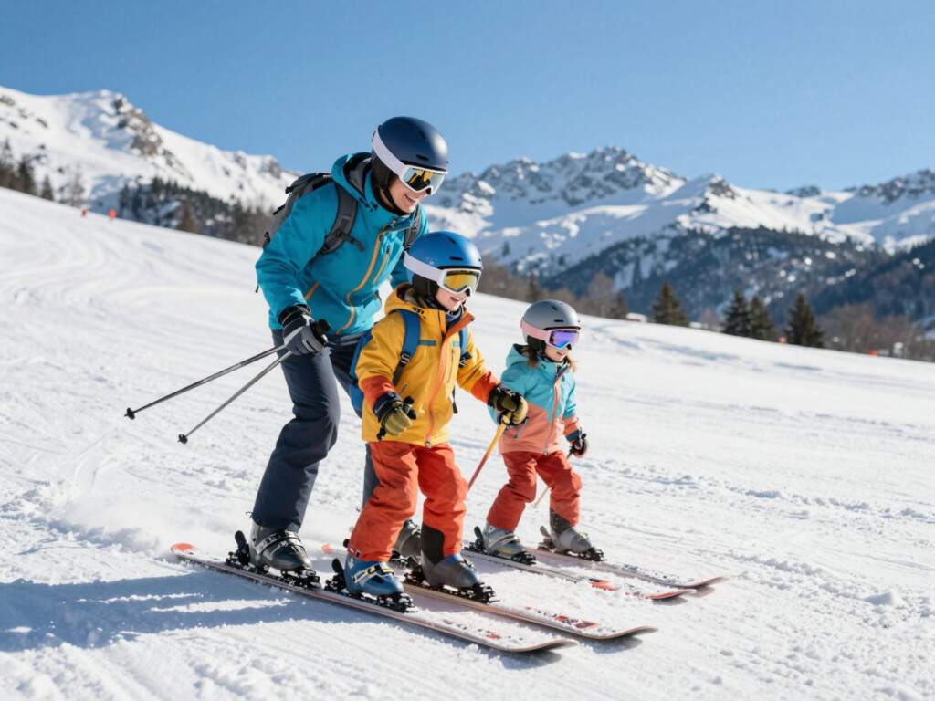 Síelés kisgyerekkel: a megfelelő sípálya, felszerelés és oktató kiválasztása