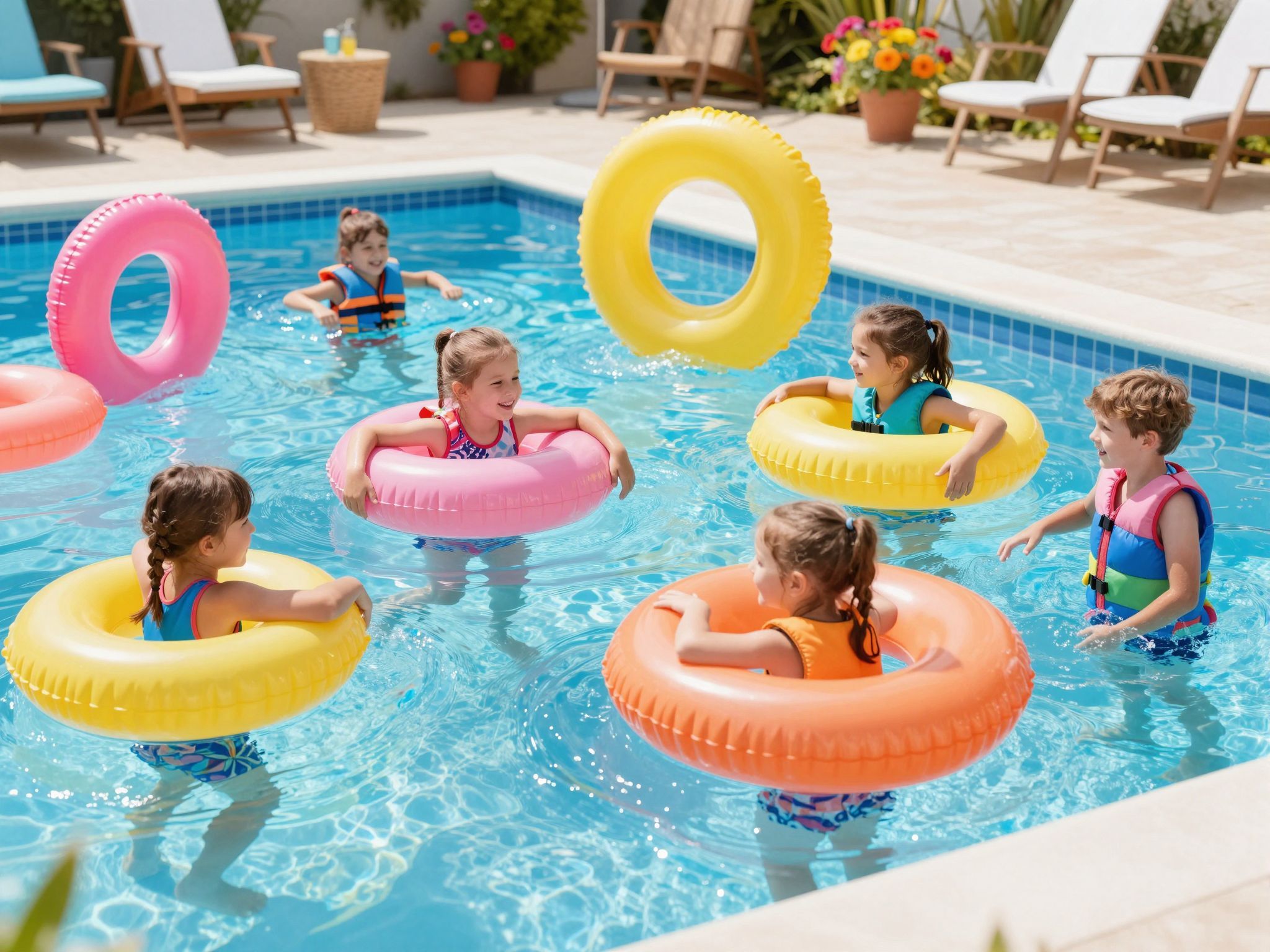 Az úszómellények biztonságot nyújtanak a vízben mozgáskor.