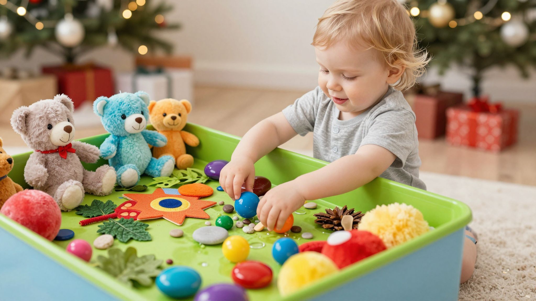 A szenzoros dobozok serkentik a felfedező kedvet.