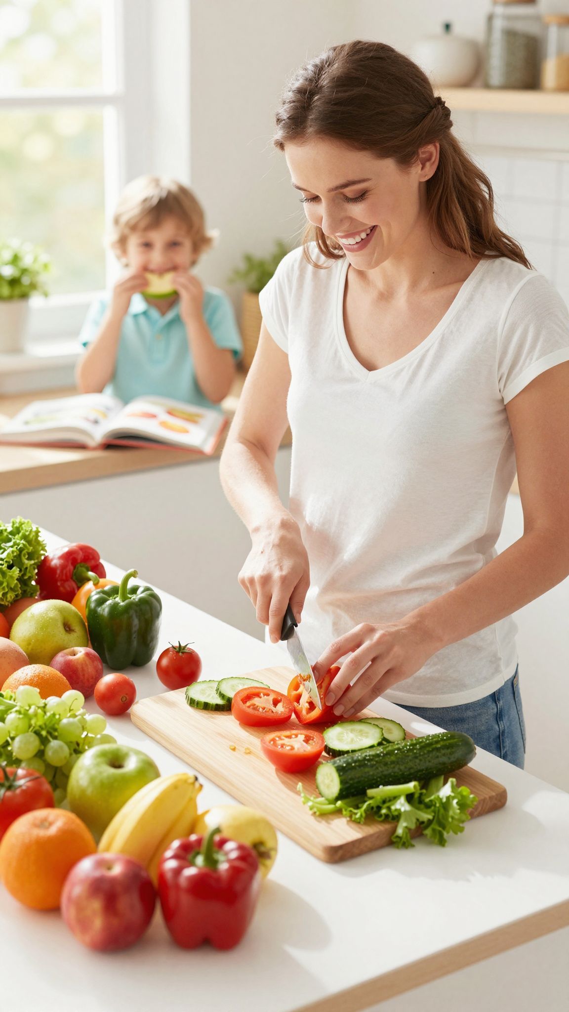 Az egészséges étkezés növeli az energiát és a hangulatot.