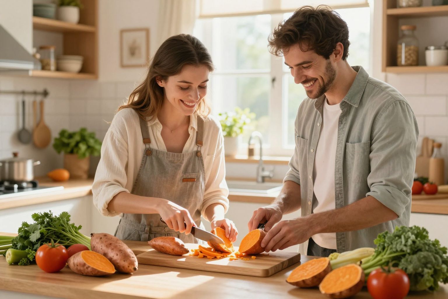 Az édesburgonya gazdag béta-karotinban, segíti a fogantatást.