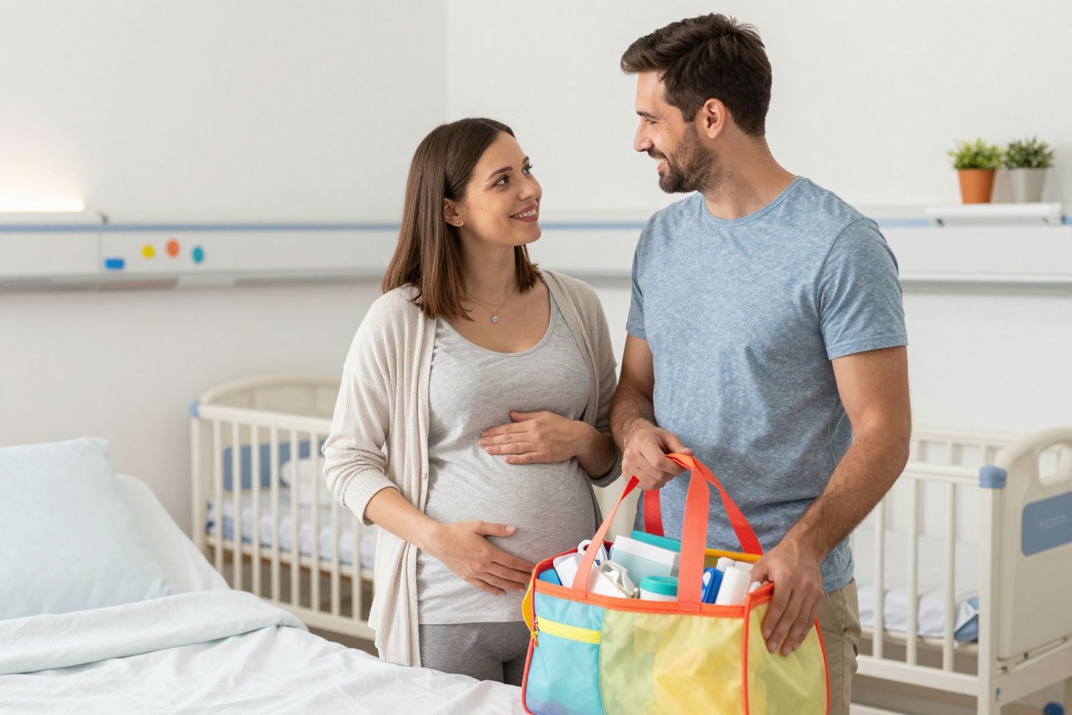 A kórházi táska összeállítása növeli a stresszmentes szülést.