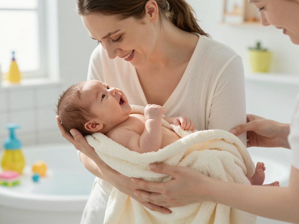 A magzatmáz védelmében: az első fürdetés halogatásának meglepő előnyei