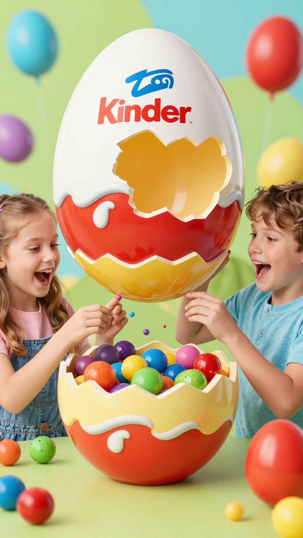 A Kinder tojás egységes arculata erősíti a márkát.