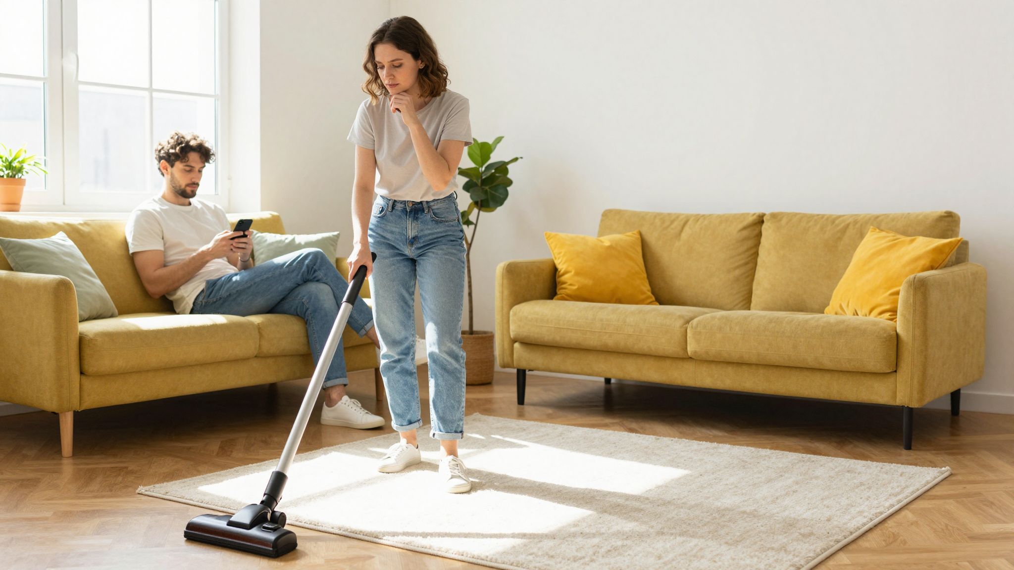 A mentális teher gyakran a nőket terheli meg.