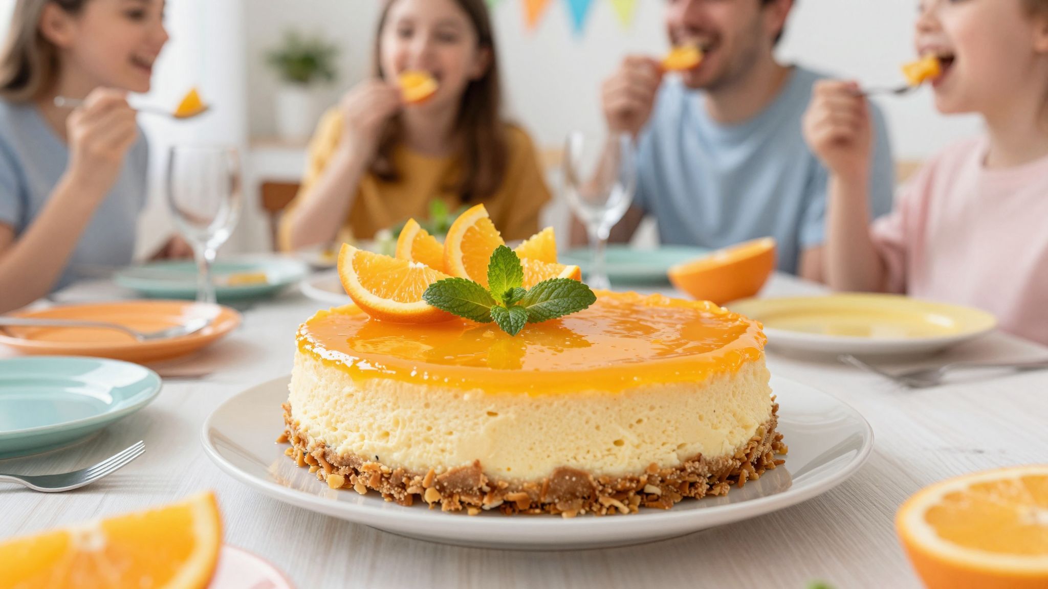 A narancsos túrótorta frissítő édesség ünnepekre és hétköznapokra.