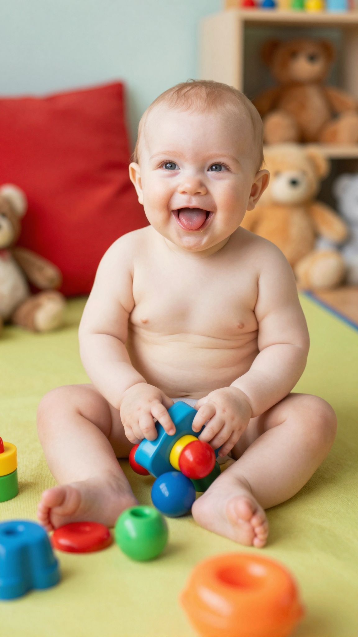 A nyálcsorgás segíti a beszédfejlődést és a táplálkozást.