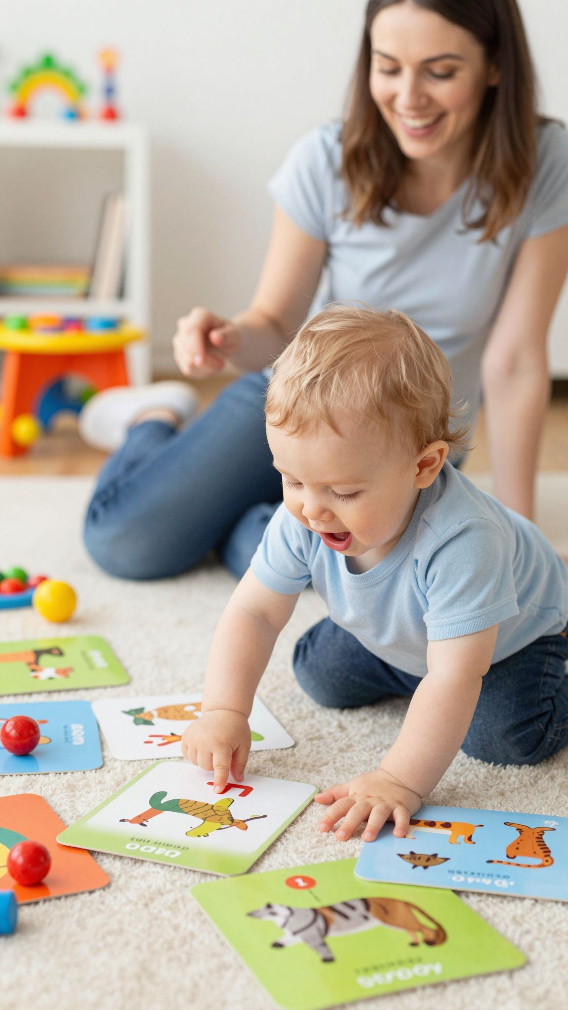 A gyerekek gyorsan tanulnak új szavakat és mondatokat.