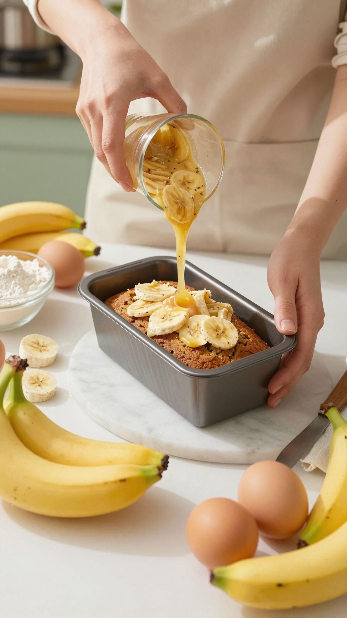 A megfelelő sütőforma kulcsfontosságú a banánkenyér állagához.