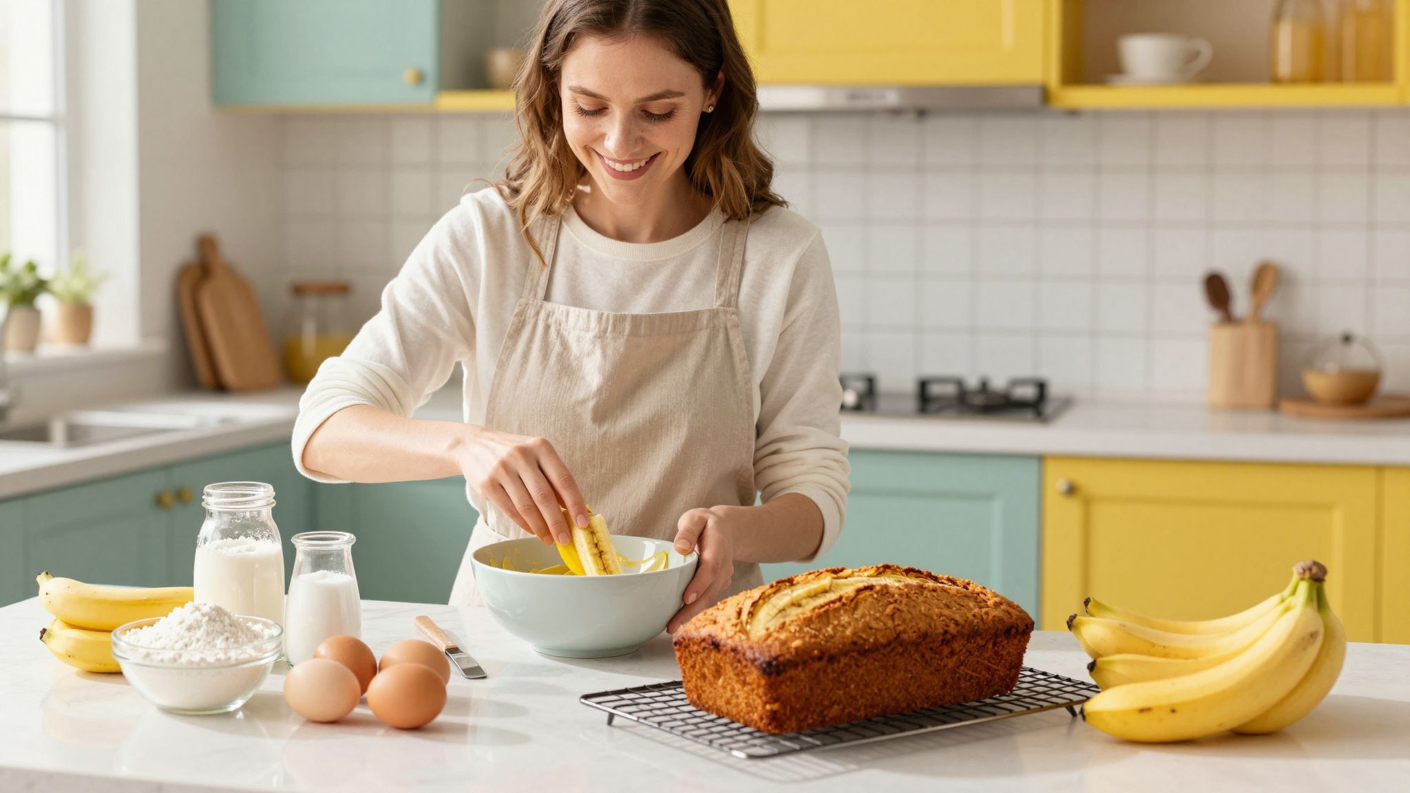 A túlérett banánok adják a legjobb ízt és állagot.