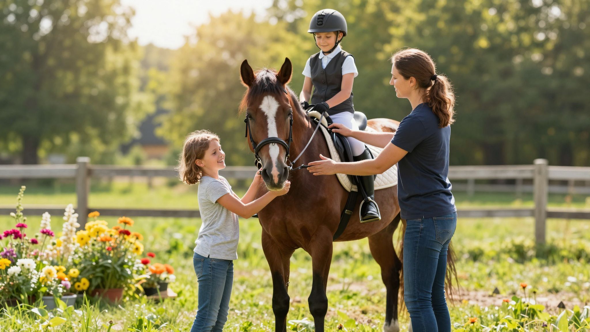 A lovasterápia fokozza a gyerekek figyelmét és tanulását.