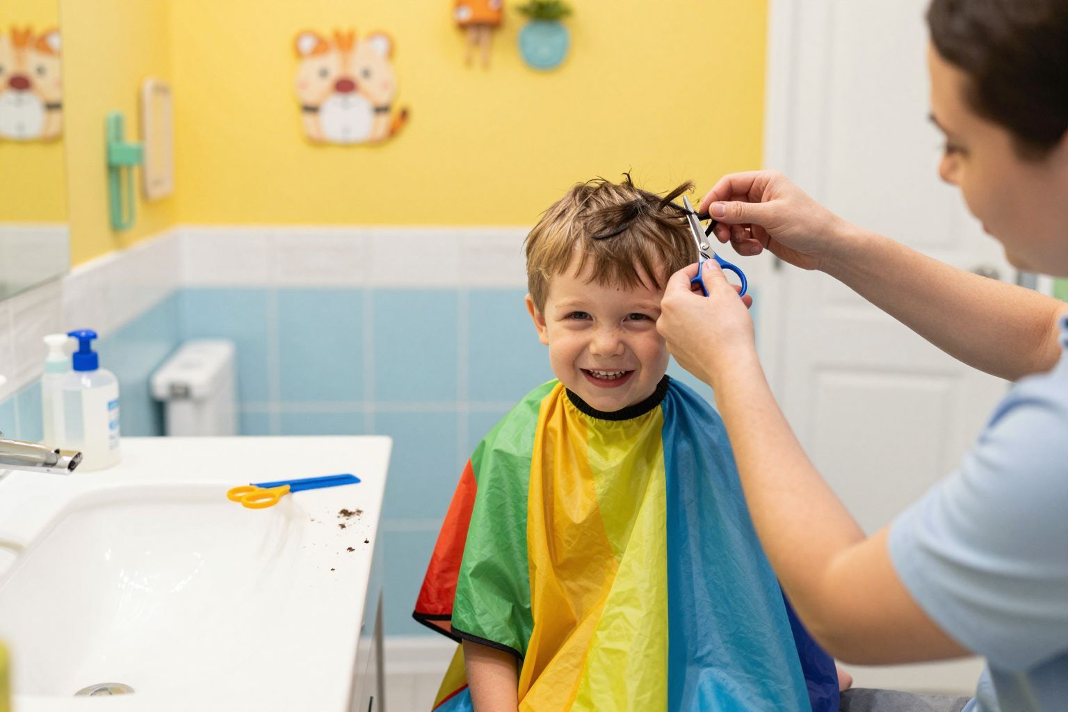 A hajvágás után mindig ellenőrizd a frizura egyenletességét!