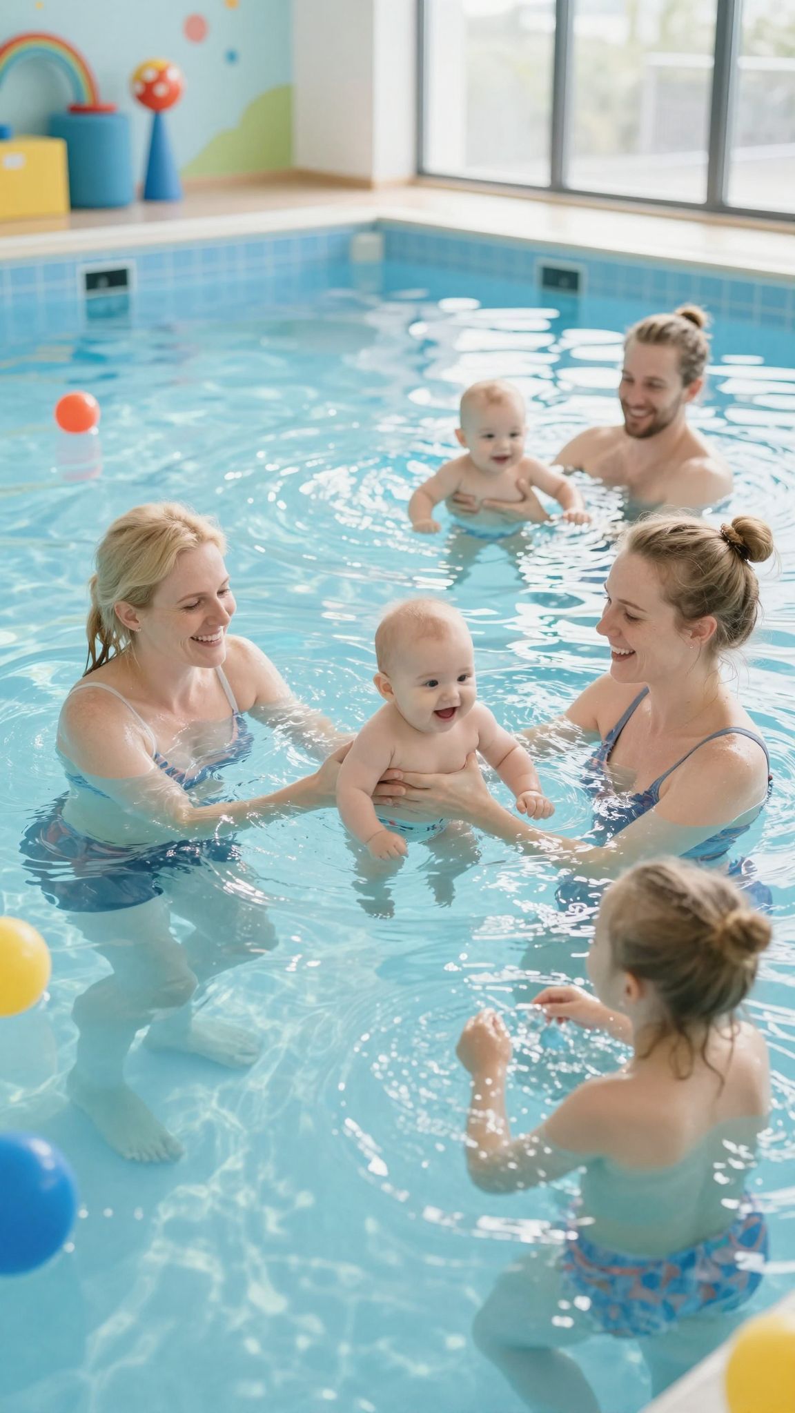 A meleg víz segíti a babák relaxációját és tisztaságát.