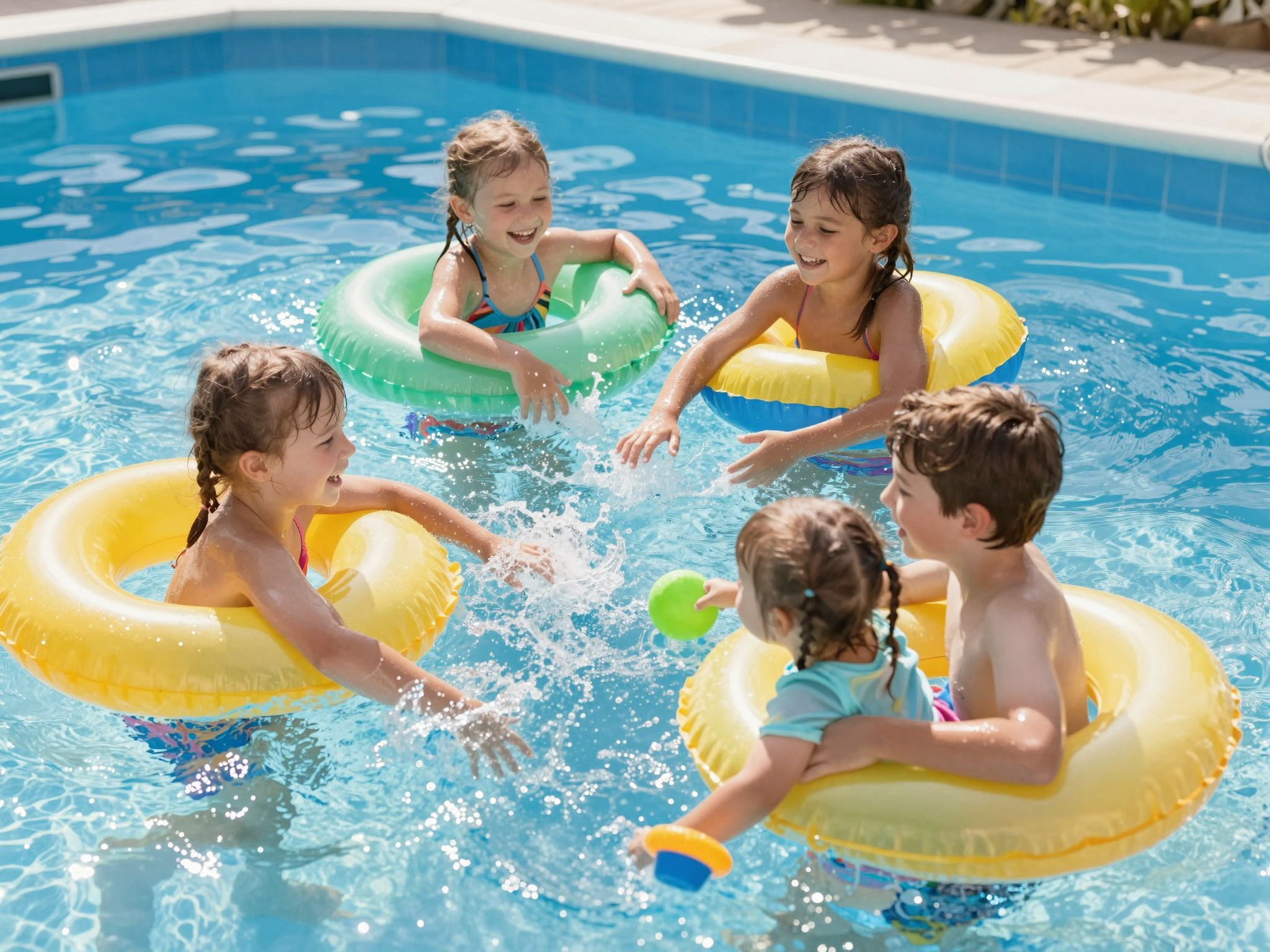 A vízi játékok fejlesztik a motoros készségeket és socializációt.