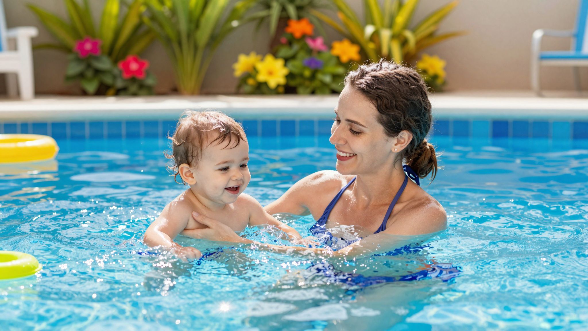 A vízi terápia segíti a feszültség oldását.