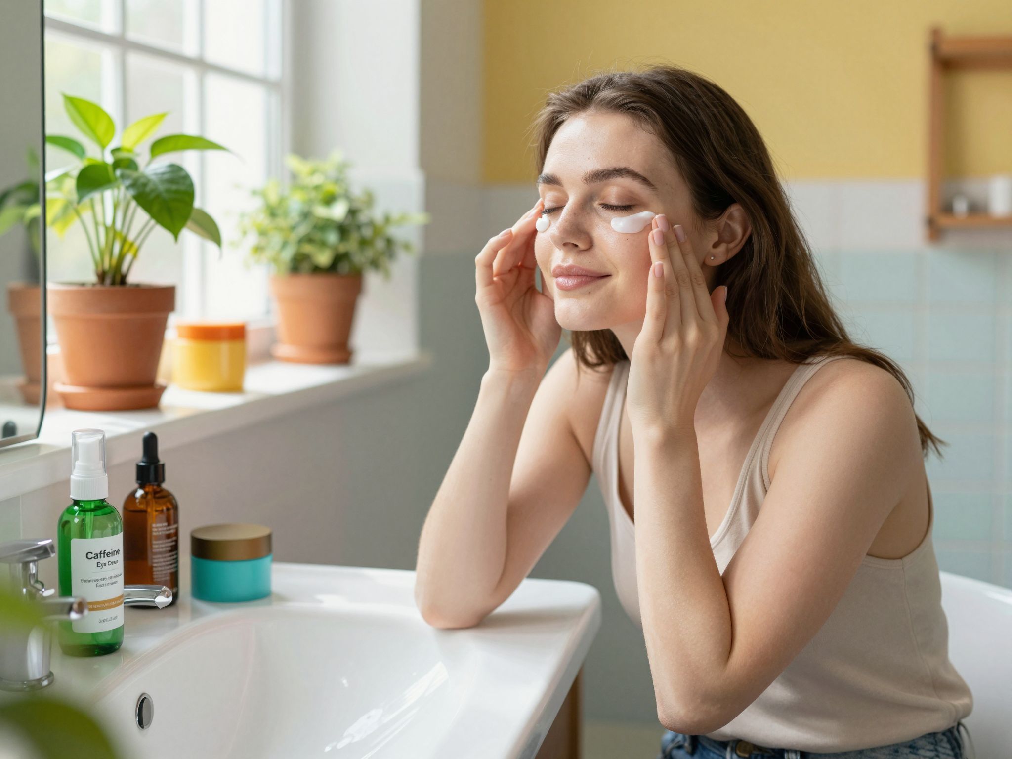 A koffein segíthet csökkenteni a szemkörnyéki duzzanatot.