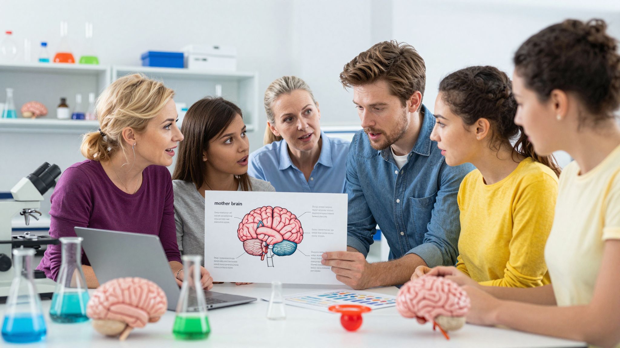 Az anyaagy fejlődése az együttérzés és tanulás elősegítése.