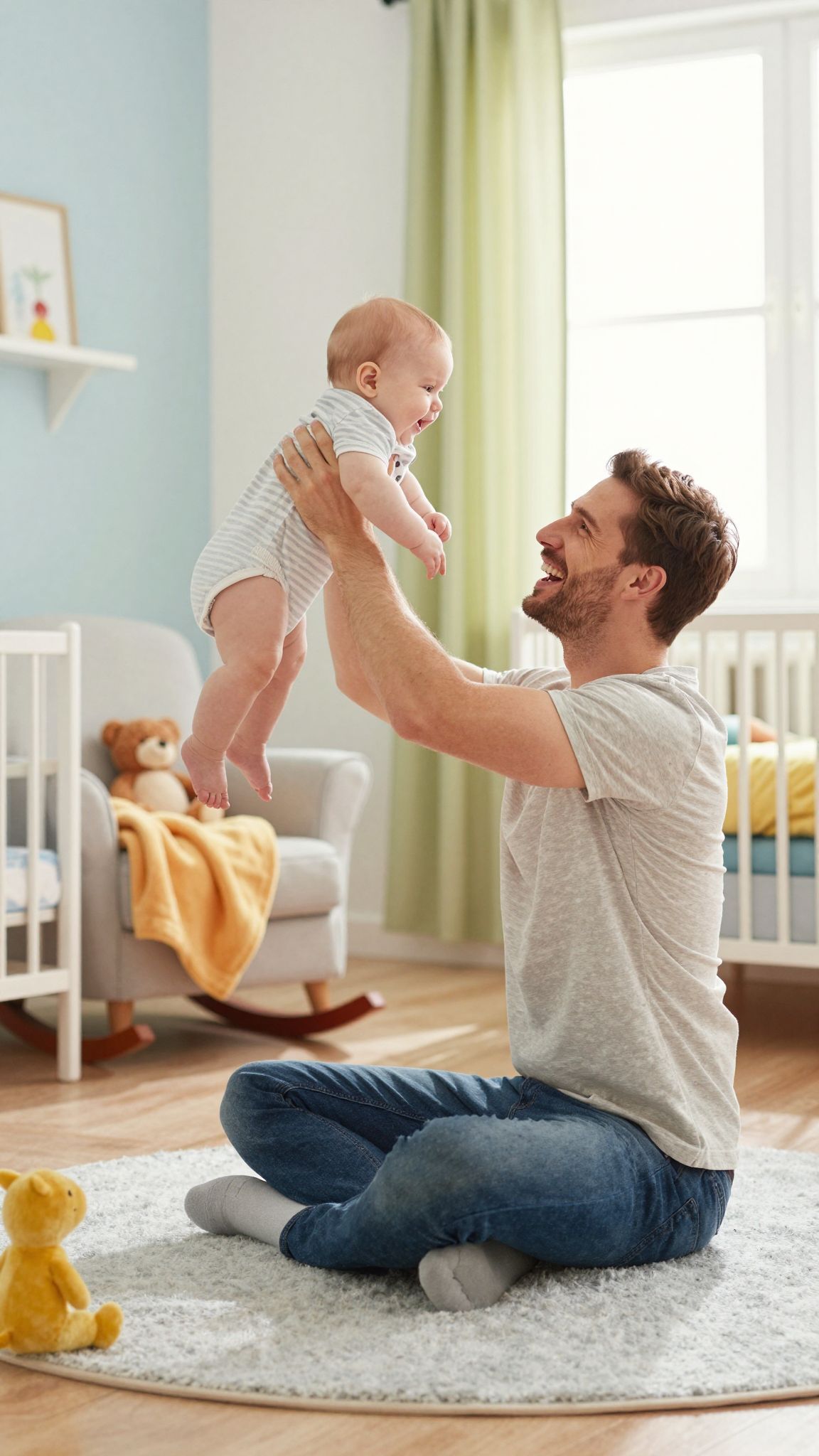A modern apák aktívan részt vesznek a gyermeknevelésben.