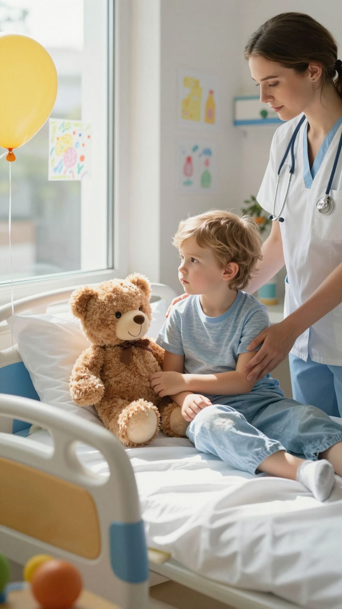 A szeparációs szorongás fokozza a gyerekek stresszét kórházban.